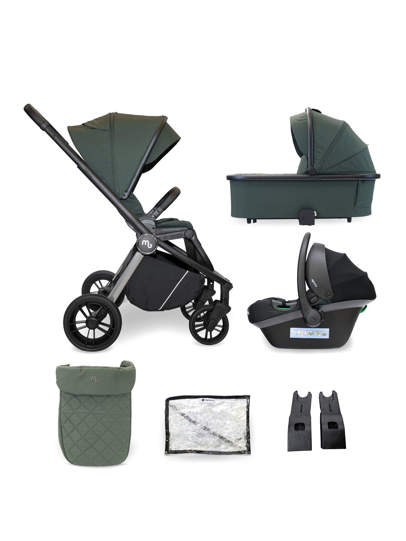 my-babiie-mb450-3-in-1-travel-system-forest-green