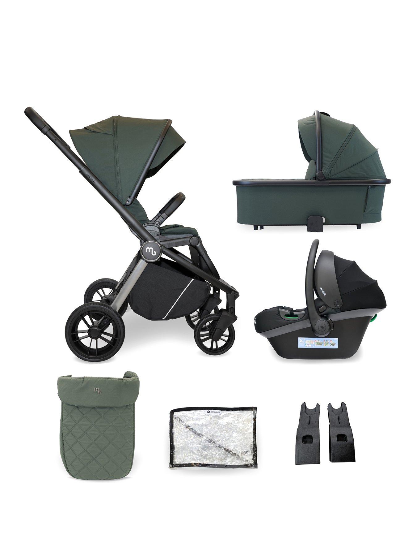 Image 1 of 7 of My Babiie MB450 3-in-1 Travel System - Forest Green