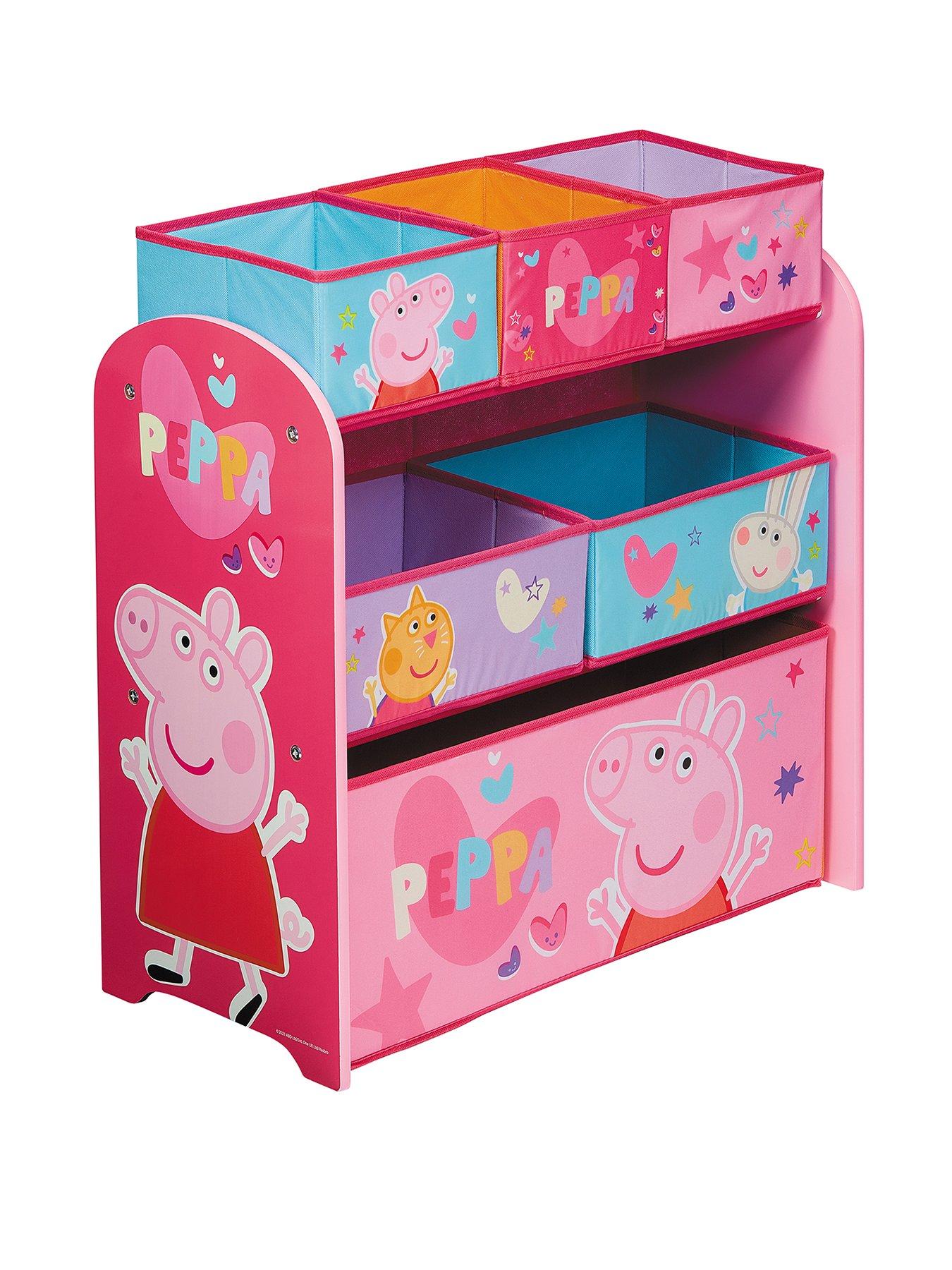 undefined Peppa Pig 6 Bin Storage Organiser