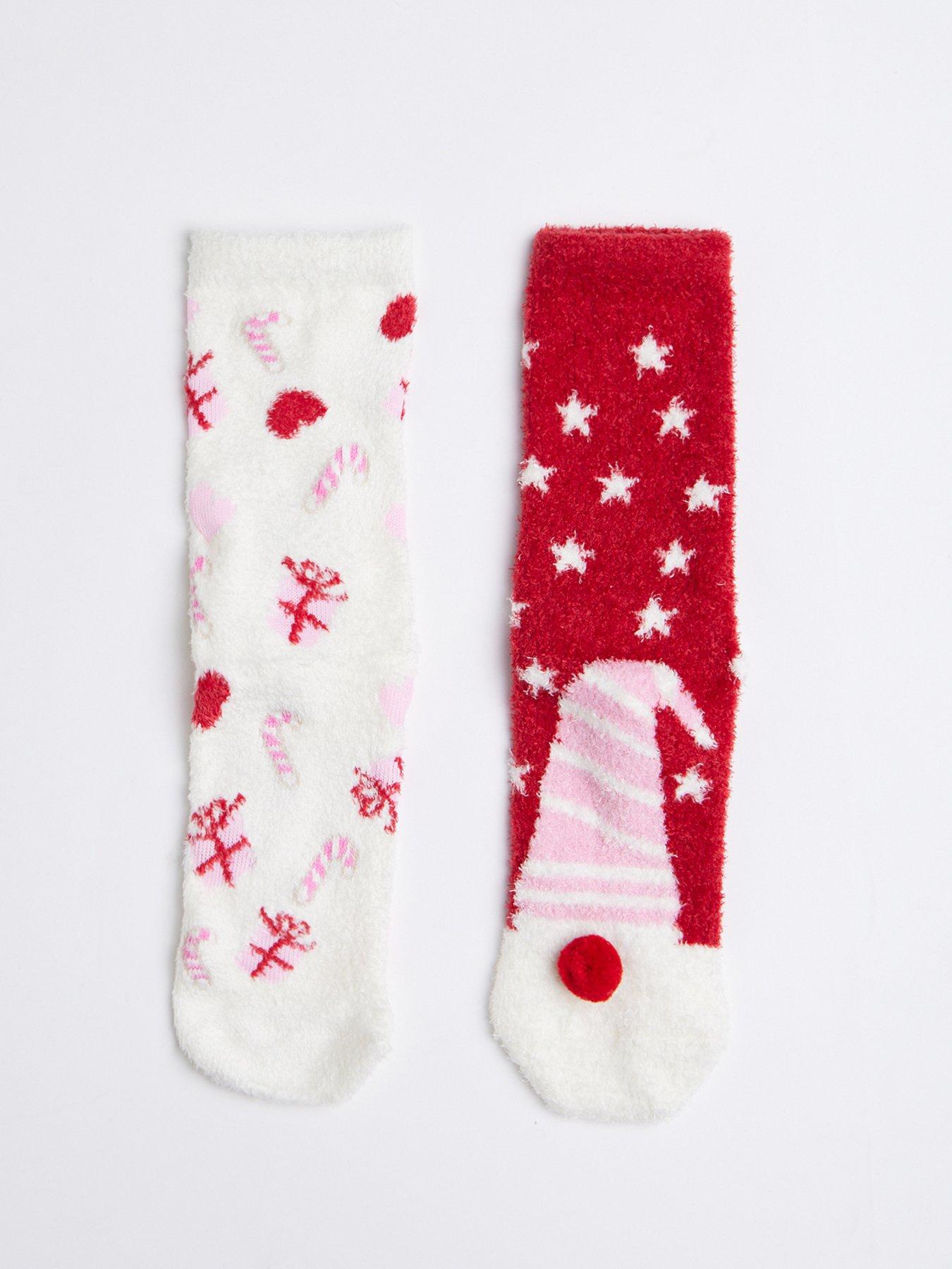 boux-avenue-boux-avenue-pack-of-2-santa-present-printed-socks-ivory-mix