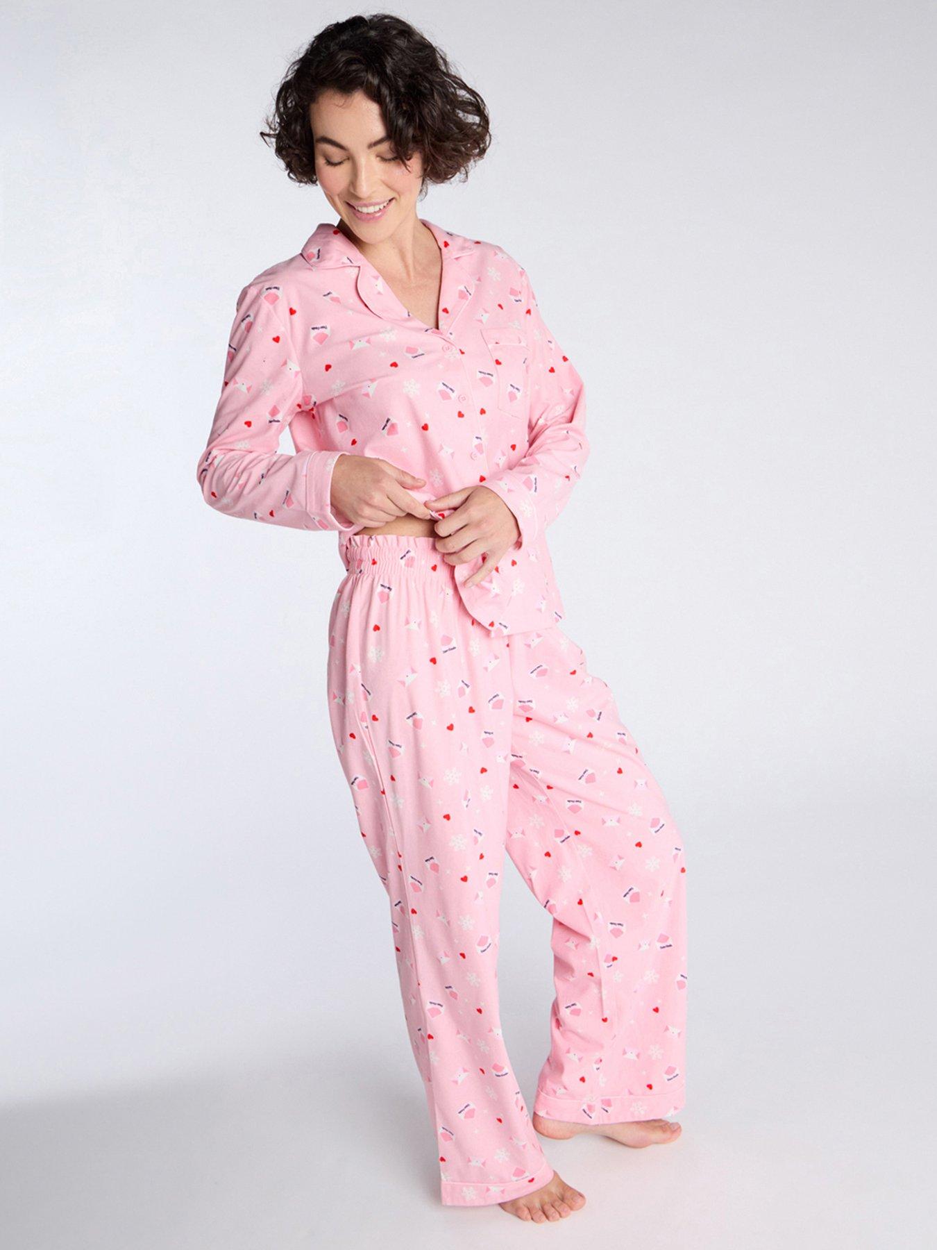 boux-avenue-boux-avenue-dear-santa-fleece-pj-in-a-bag-pink-mix