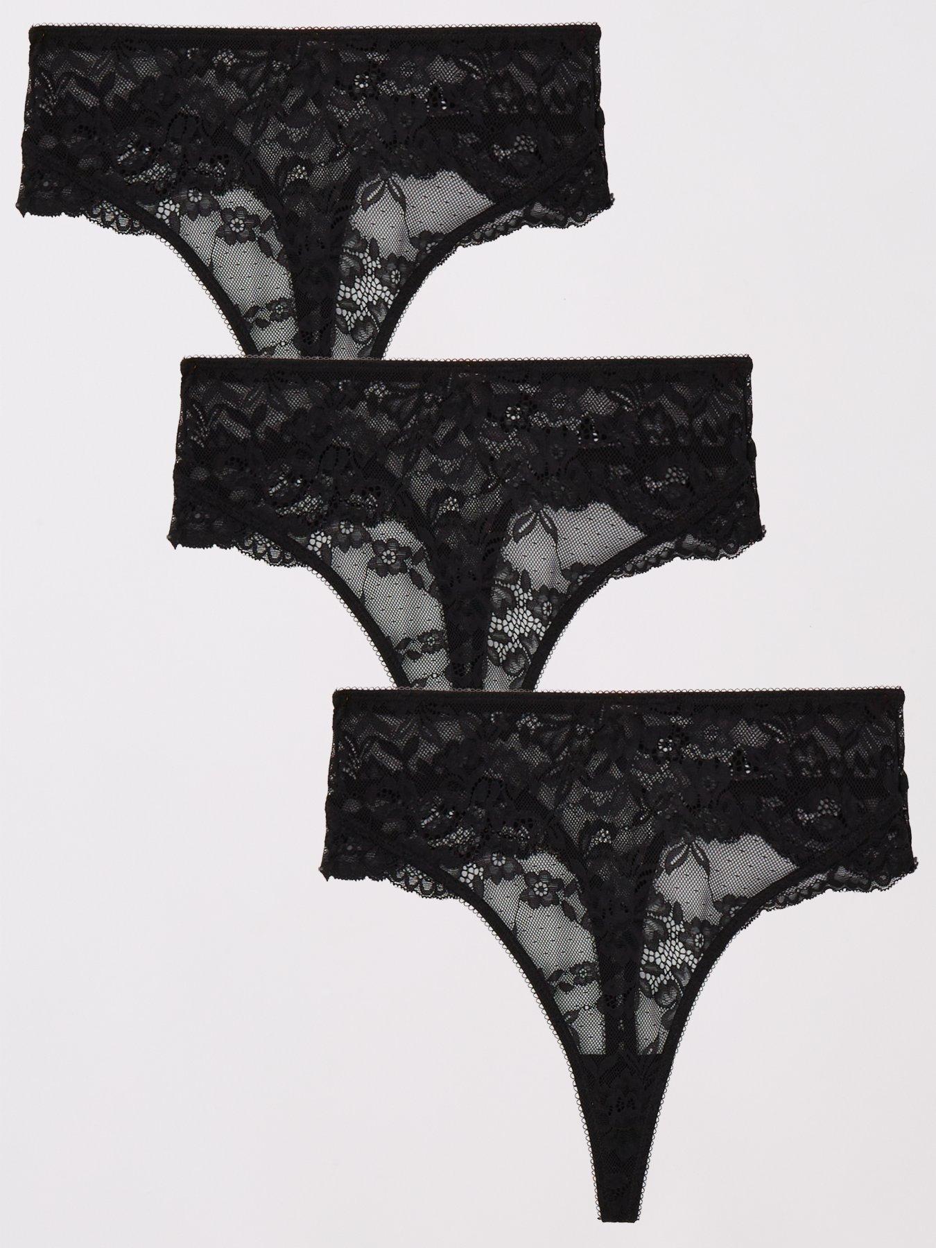 boux-avenue-boux-avenue-monica-pack-of-3-high-waisted-thongs-black