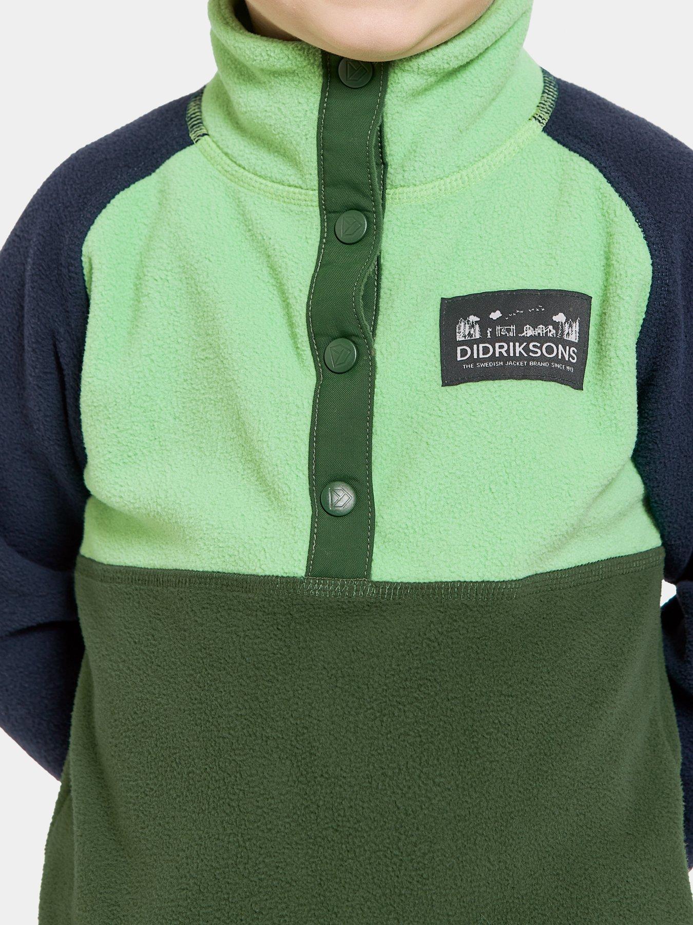 didriksons-monte-kids-half-button-4-greendetail