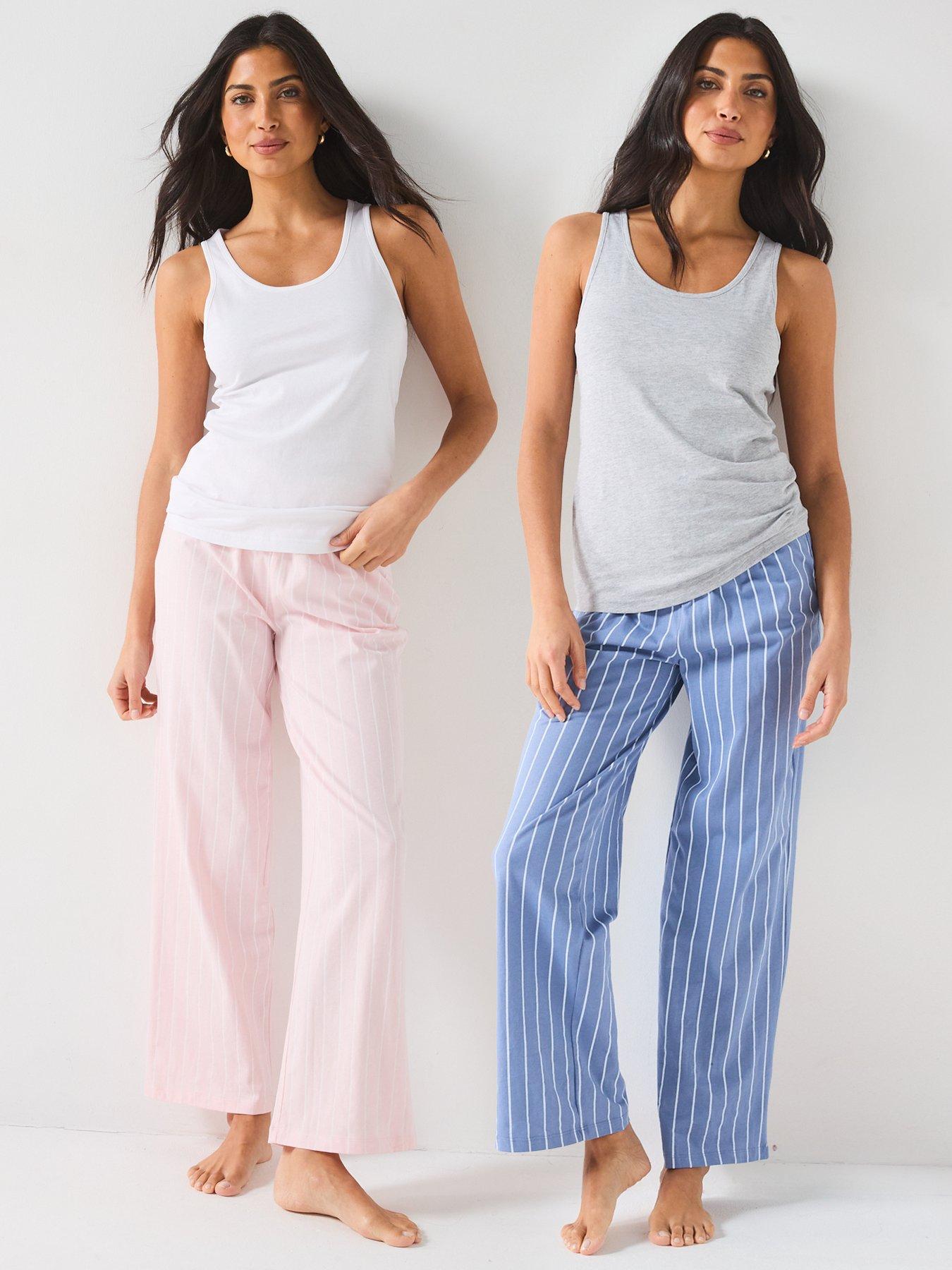 Image 1 of 6 of Everyday 2pk Vest And Wide Leg Bottoms - Multi