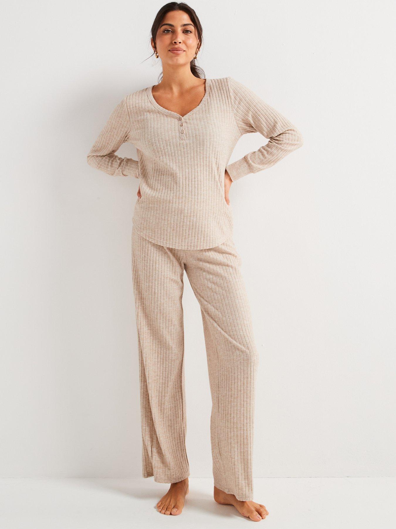 v-by-very-ribbed-henley-long-sleeve-and-wide-leg-pj-setoutfit