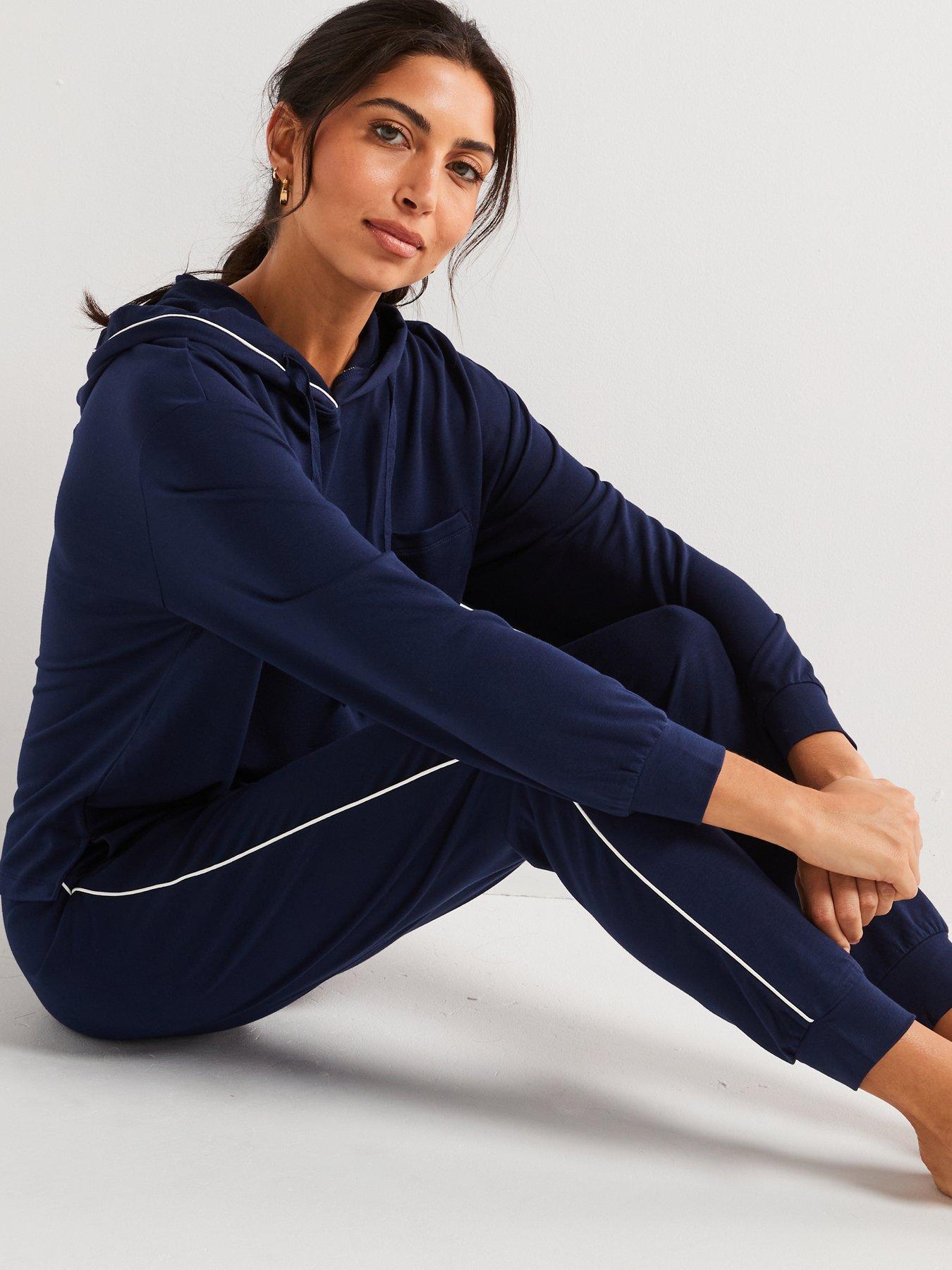 v-by-very-contrast-piping-hooded-loungewear-setdetail