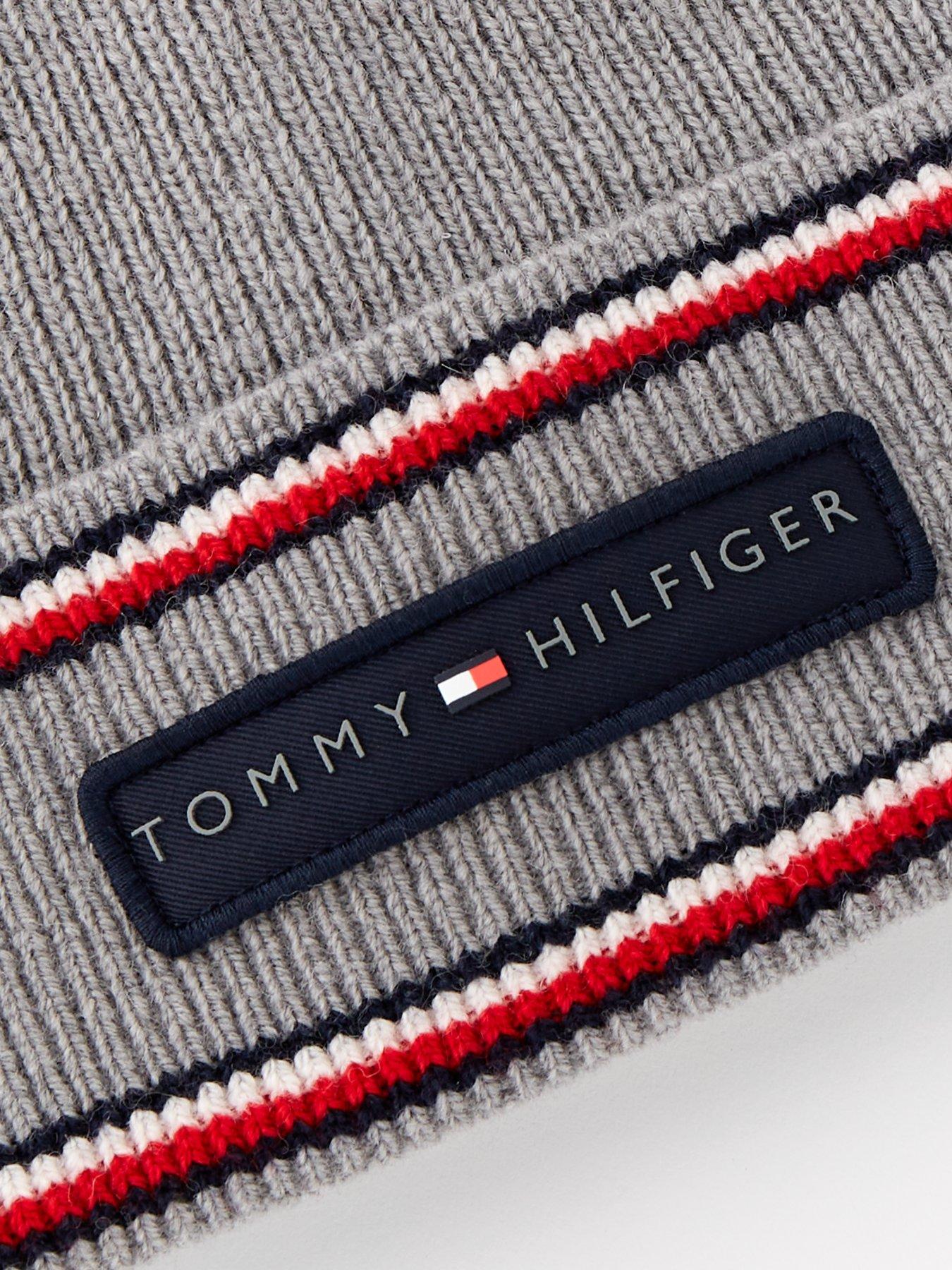 tommy-hilfiger-lambs-wool-beanie-hat-greyoutfit