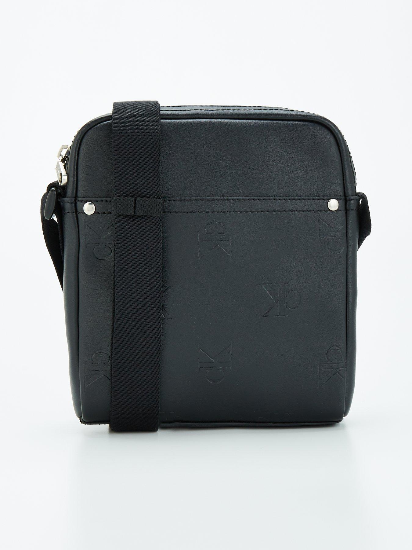 undefined Calvin Klein Jeans All Over Print Reporter Bag - Black