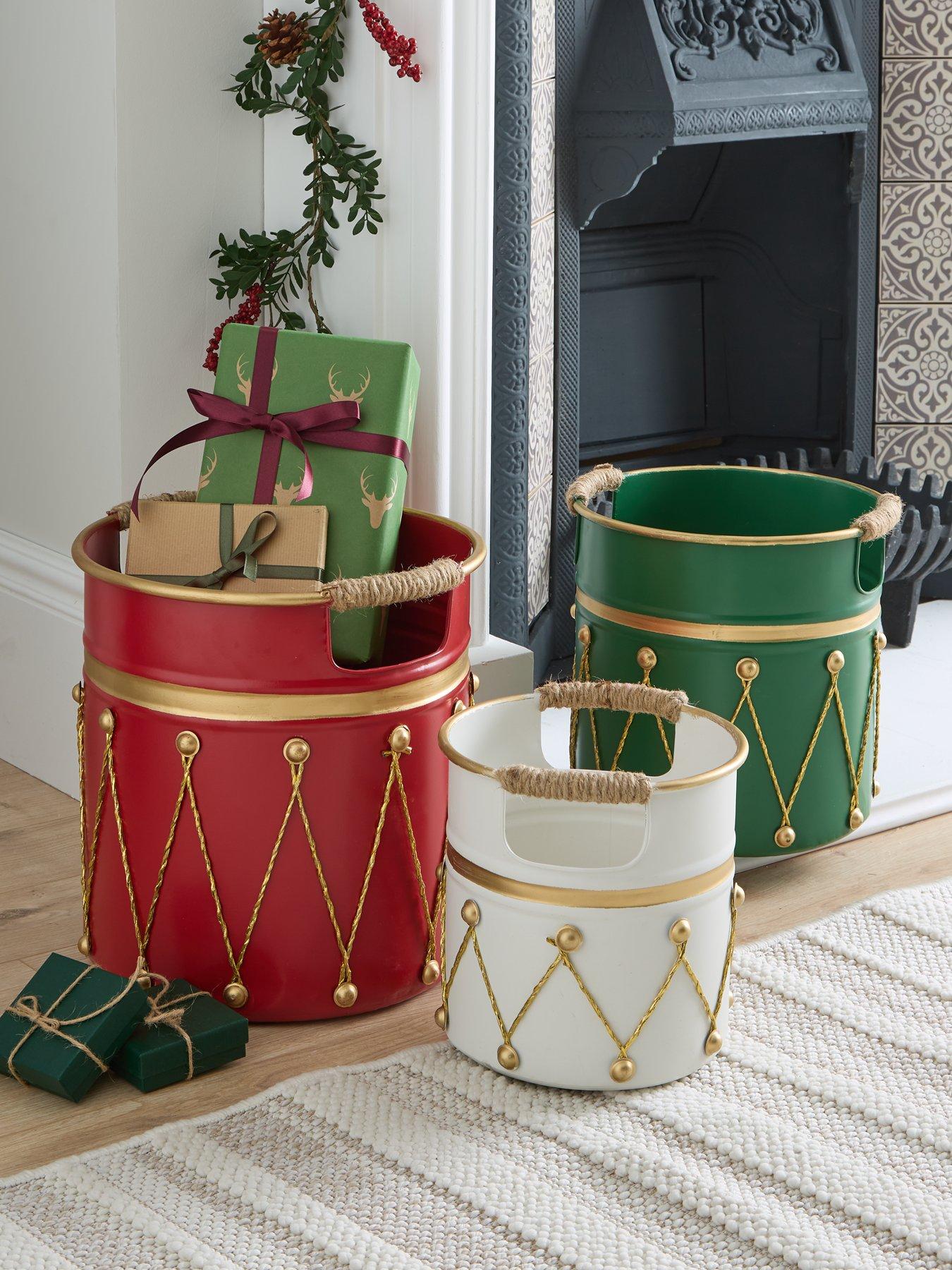 Heaven Sends Metal Containers with Rope Handles Set