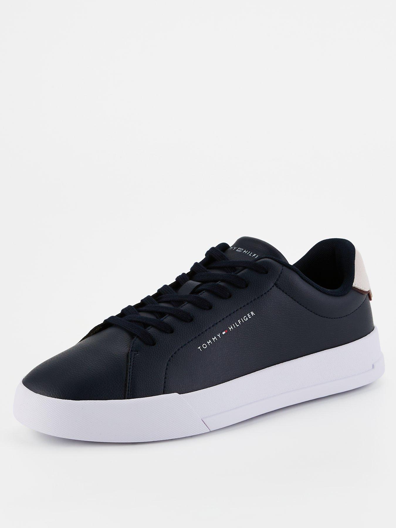 Image 2 of 7 of Tommy Hilfiger Leather Court Shoes - Navy