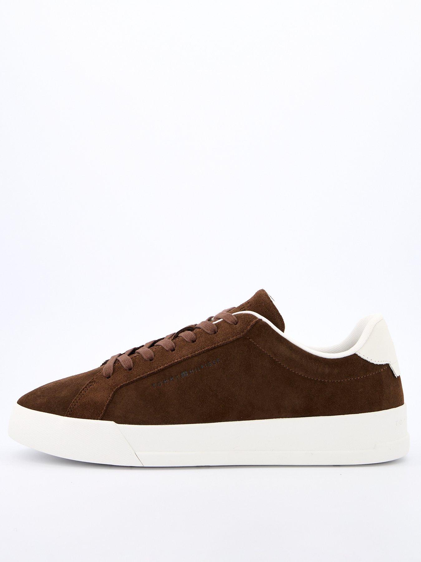 tommy-hilfiger-suede-court-shoes-brownfront