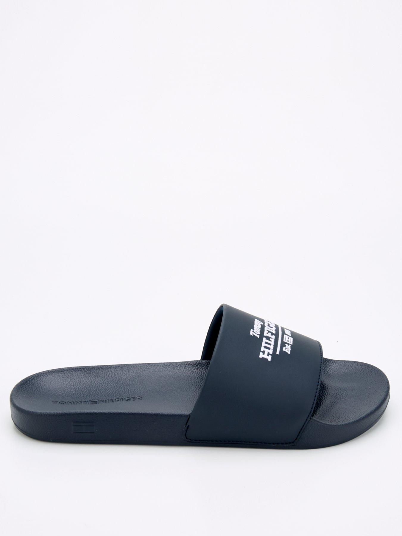 Image 2 of 6 of Tommy Hilfiger Tommy Hilfiger Hilfiger 85 Pool Slide - Navy