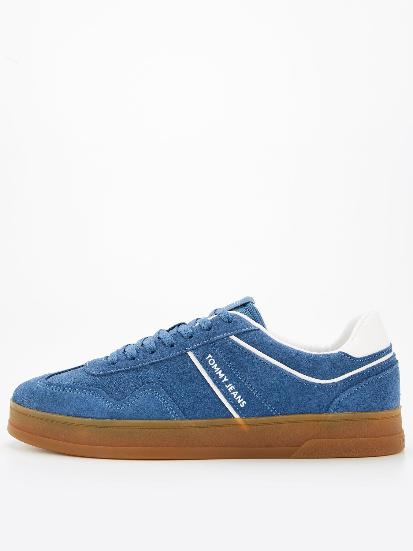 undefined Greenwich Suede Retro Trainers - Blue