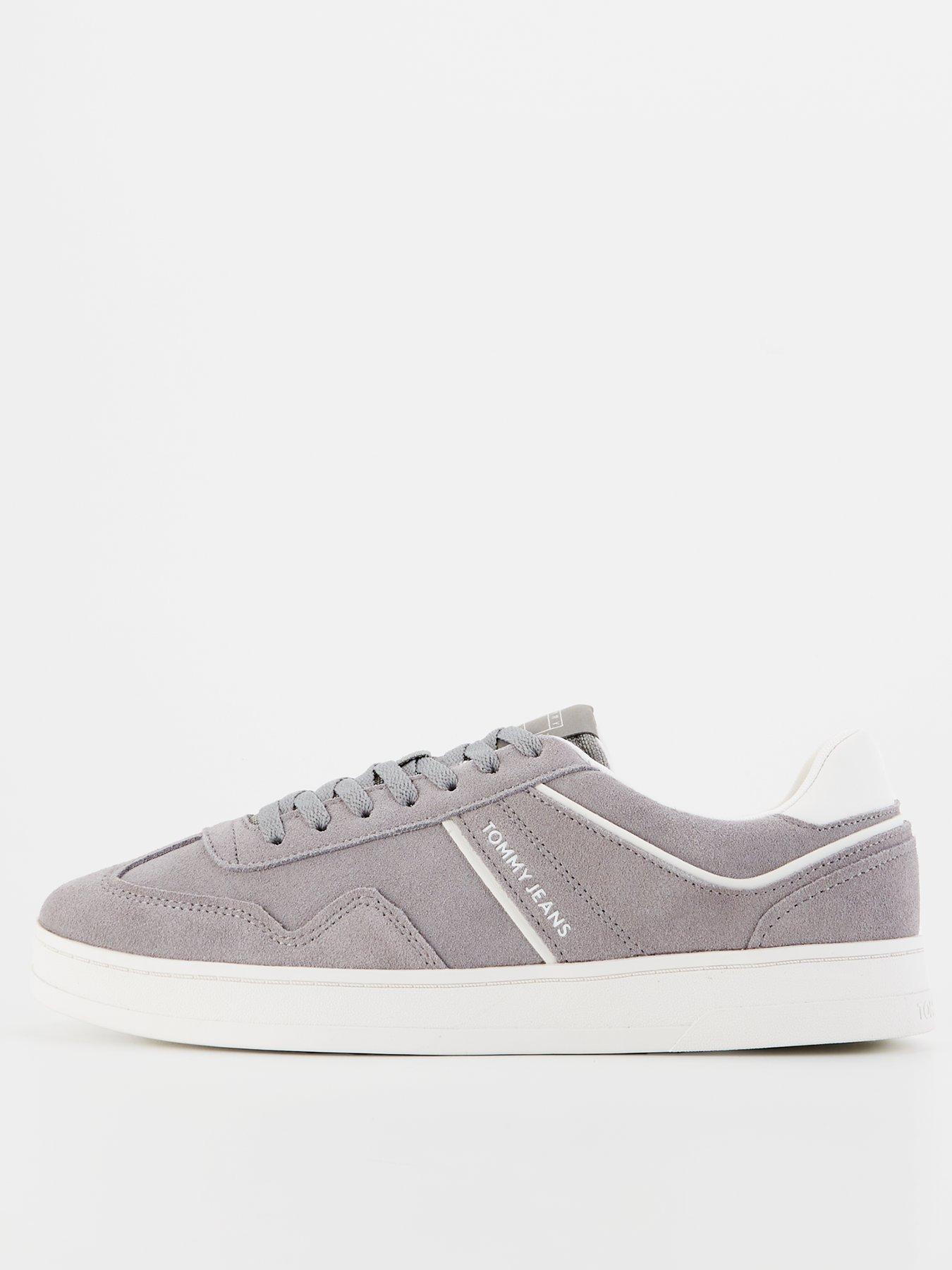 Image of Tommy Jeans Greenwich Suede Retro Trainers - Grey