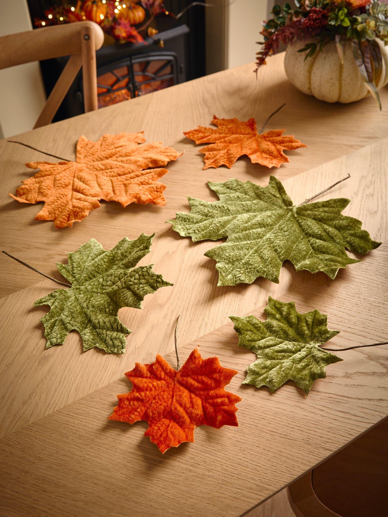 heaven-sends-greenbrown-autumnal-leaves-decorations