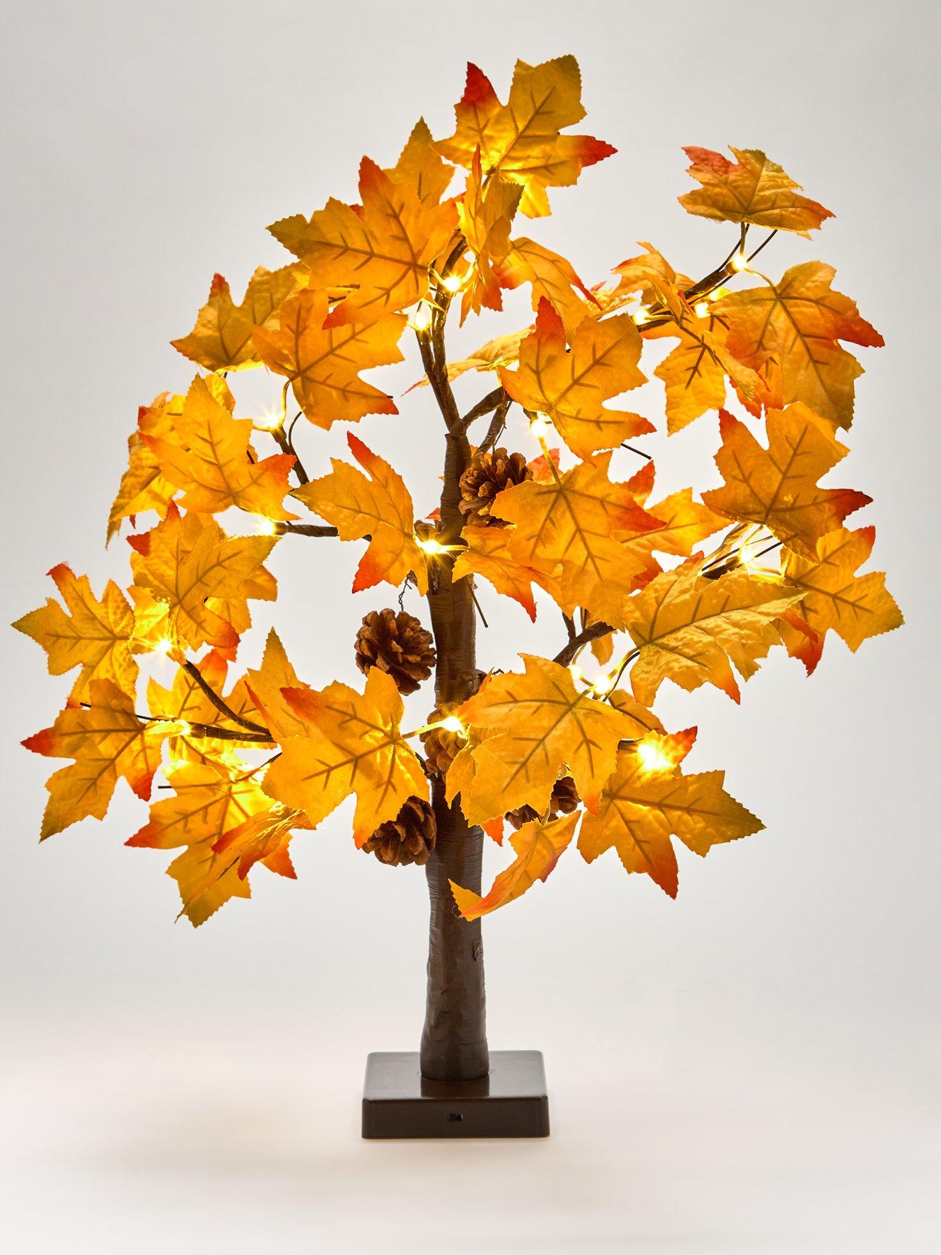 Image 3 of 4 of Heaven Sends Autumn Leaf Light Up Tree Decoration