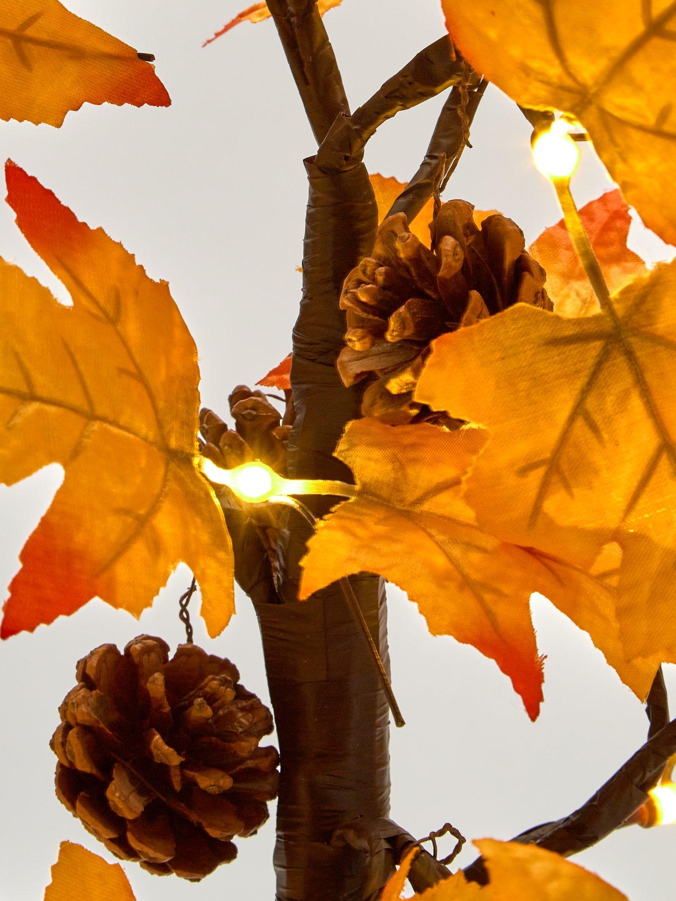 Image 4 of 4 of Heaven Sends Autumn Leaf Light Up Tree Decoration