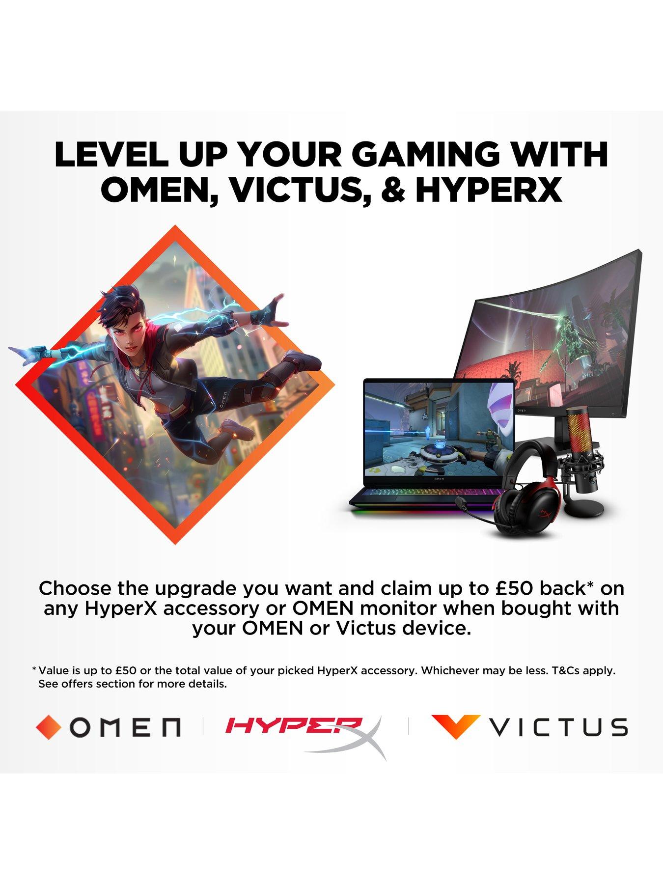 Image 2 of 8 of HP VICTUS 15-fb2007na Gaming Laptop - GeForce RTX 4050 - AMD Ryzen 5 - 16GB RAM - 512GB SSD - 15.6in - Full HD