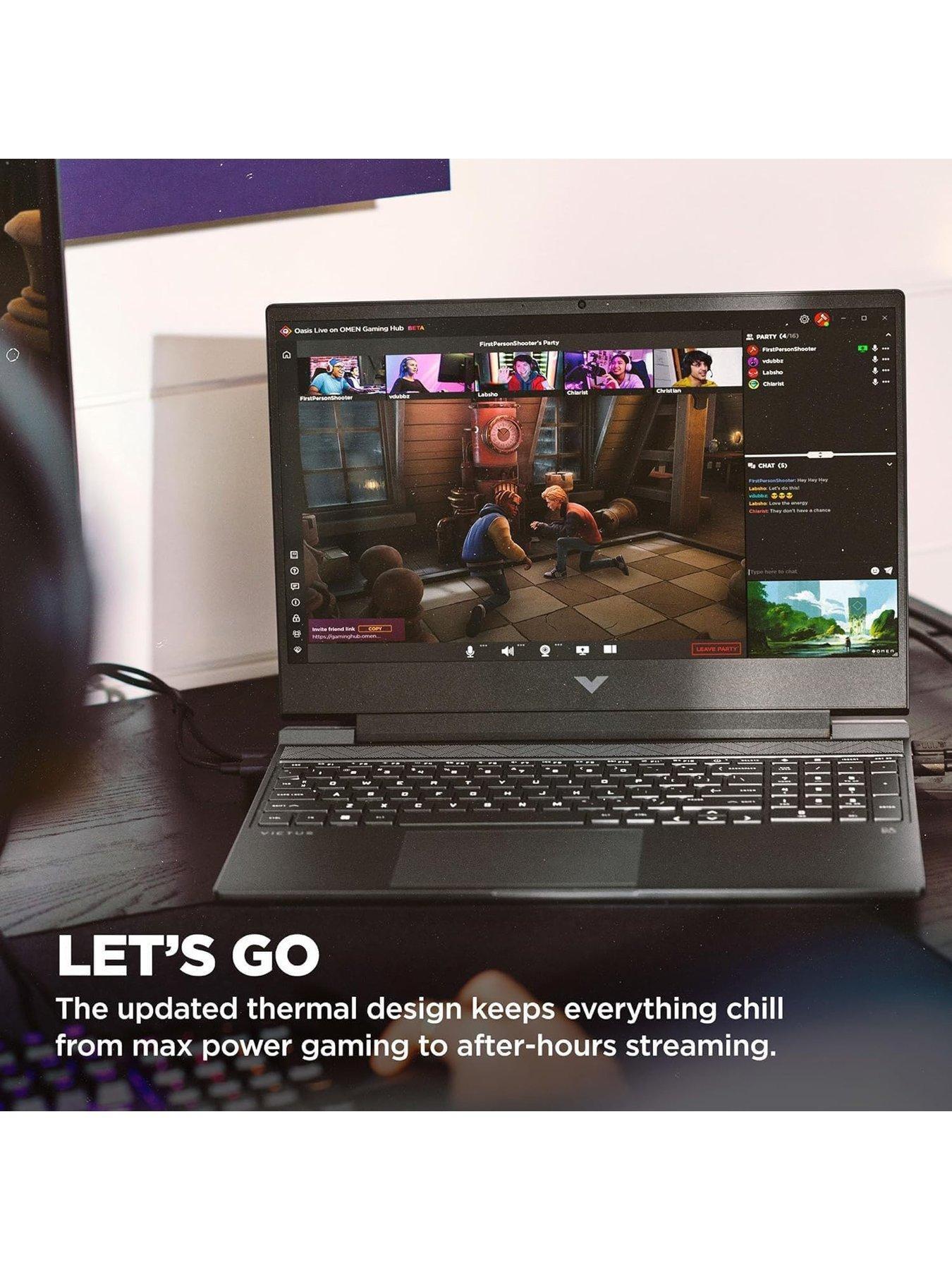 Image 4 of 8 of HP VICTUS 15-fb2007na Gaming Laptop - GeForce RTX 4050 - AMD Ryzen 5 - 16GB RAM - 512GB SSD - 15.6in - Full HD