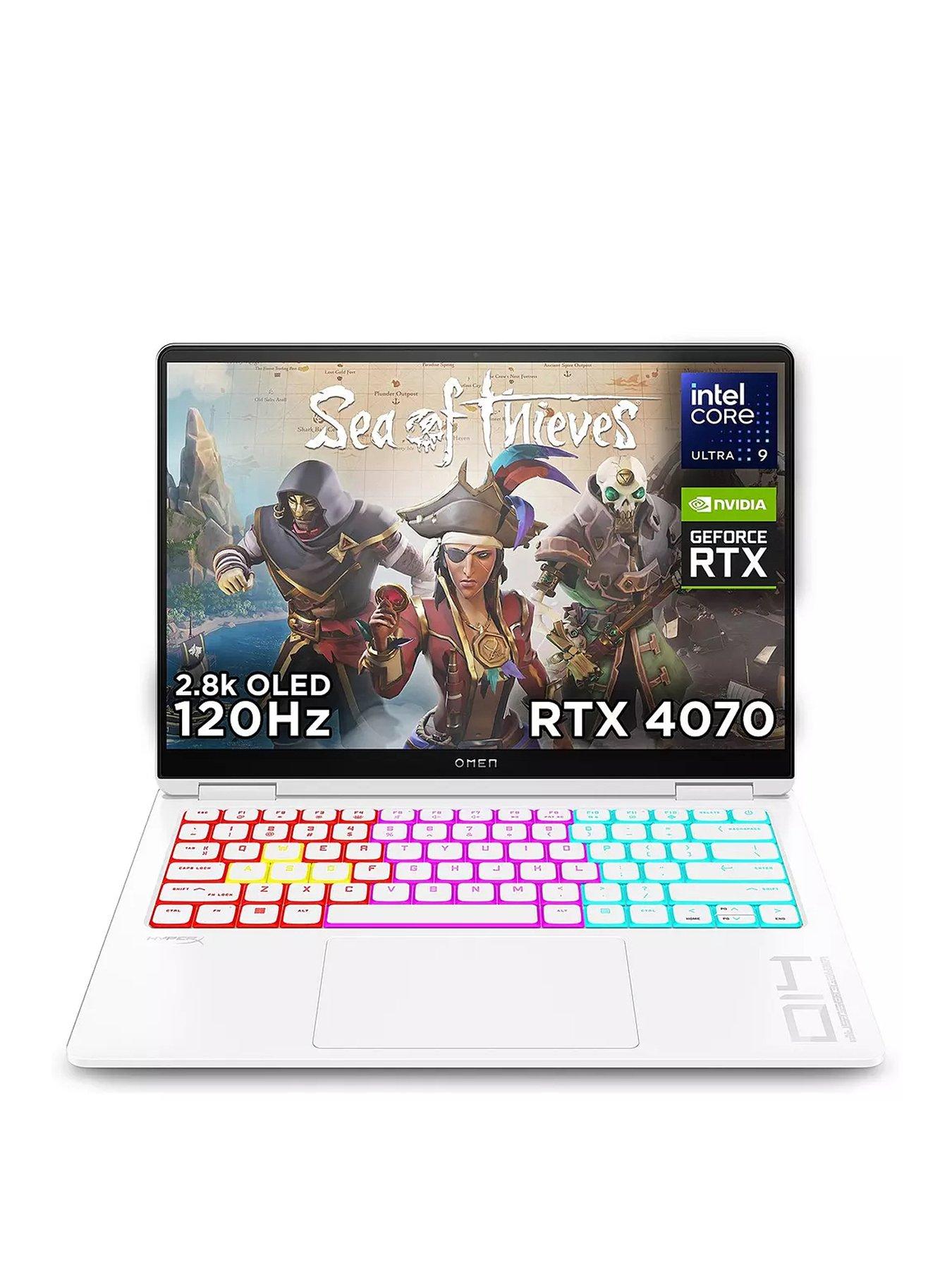 undefined OMEN TRANSCEND - GeForce RTX 4070 - Intel Core Ultra 9 - 32GB RAM - 1TB SSD - 14in 2.8K OLED - White