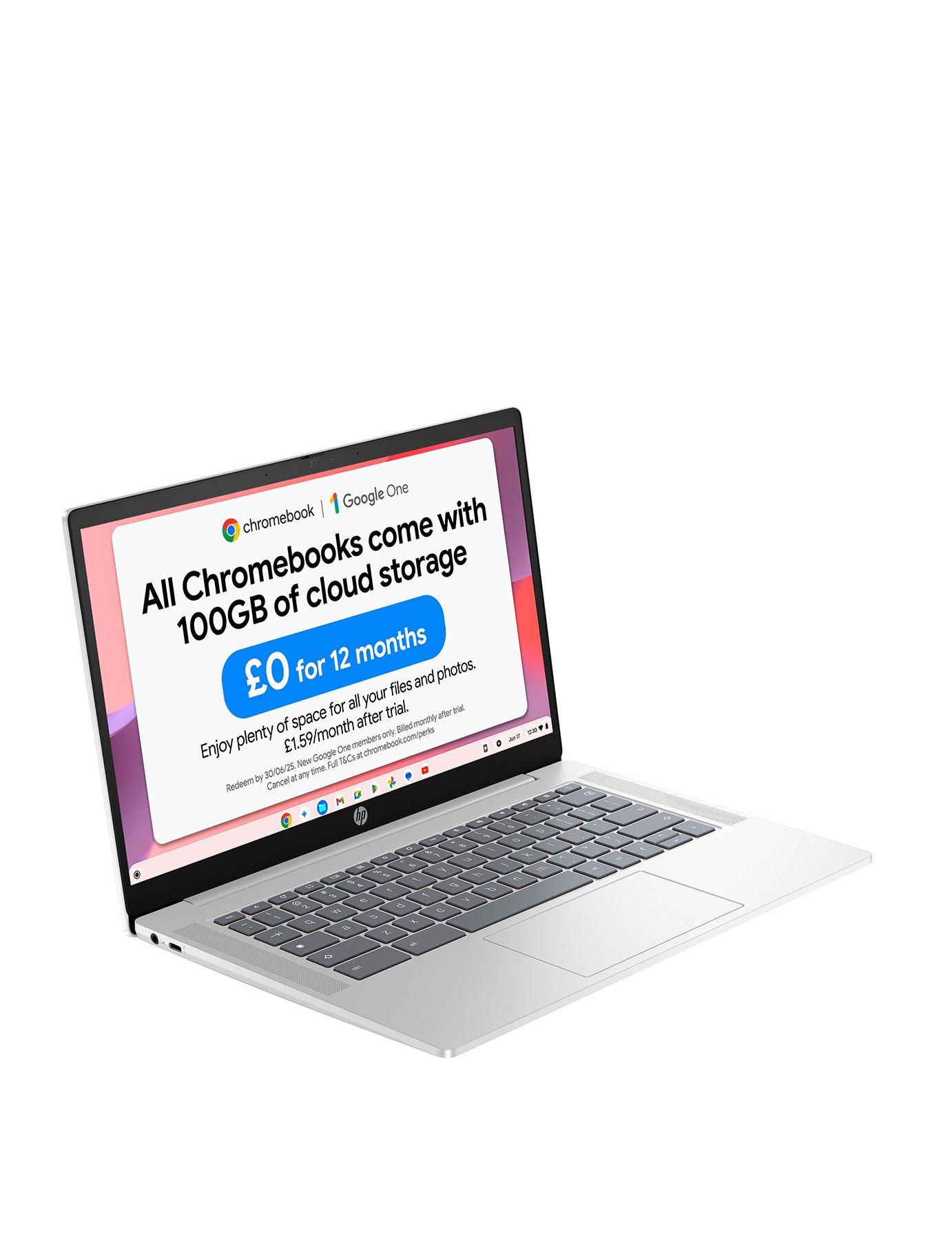 undefined Chromebook 14a-nf0002na - 14in HD, Intel N100, 4GB RAM, 128GB SSD - Silver