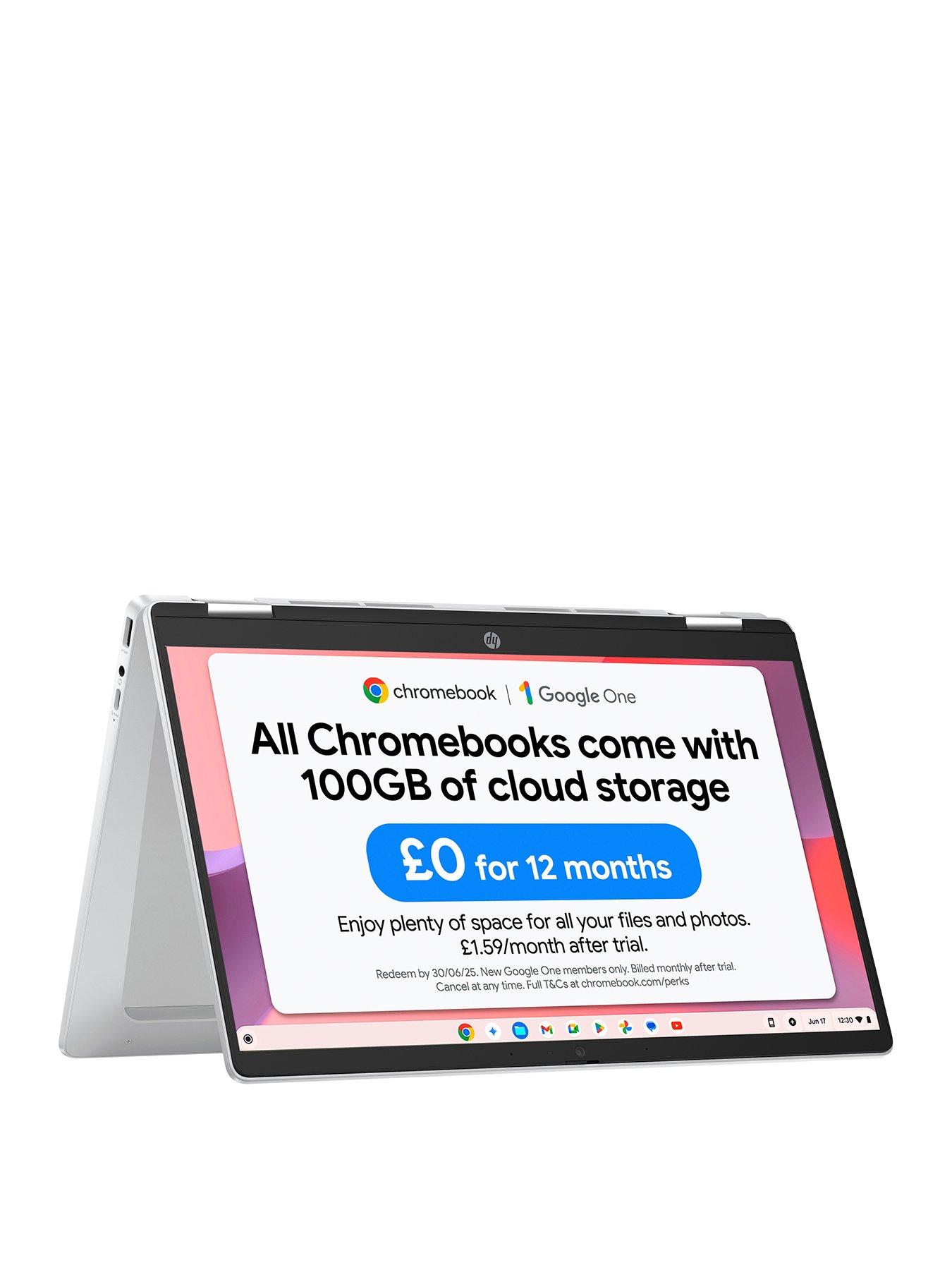 undefined Chromebook X360 14b-cd0002na - 14in HD - Intel N100 - 4GB RAM - 128GB SSD - Silver