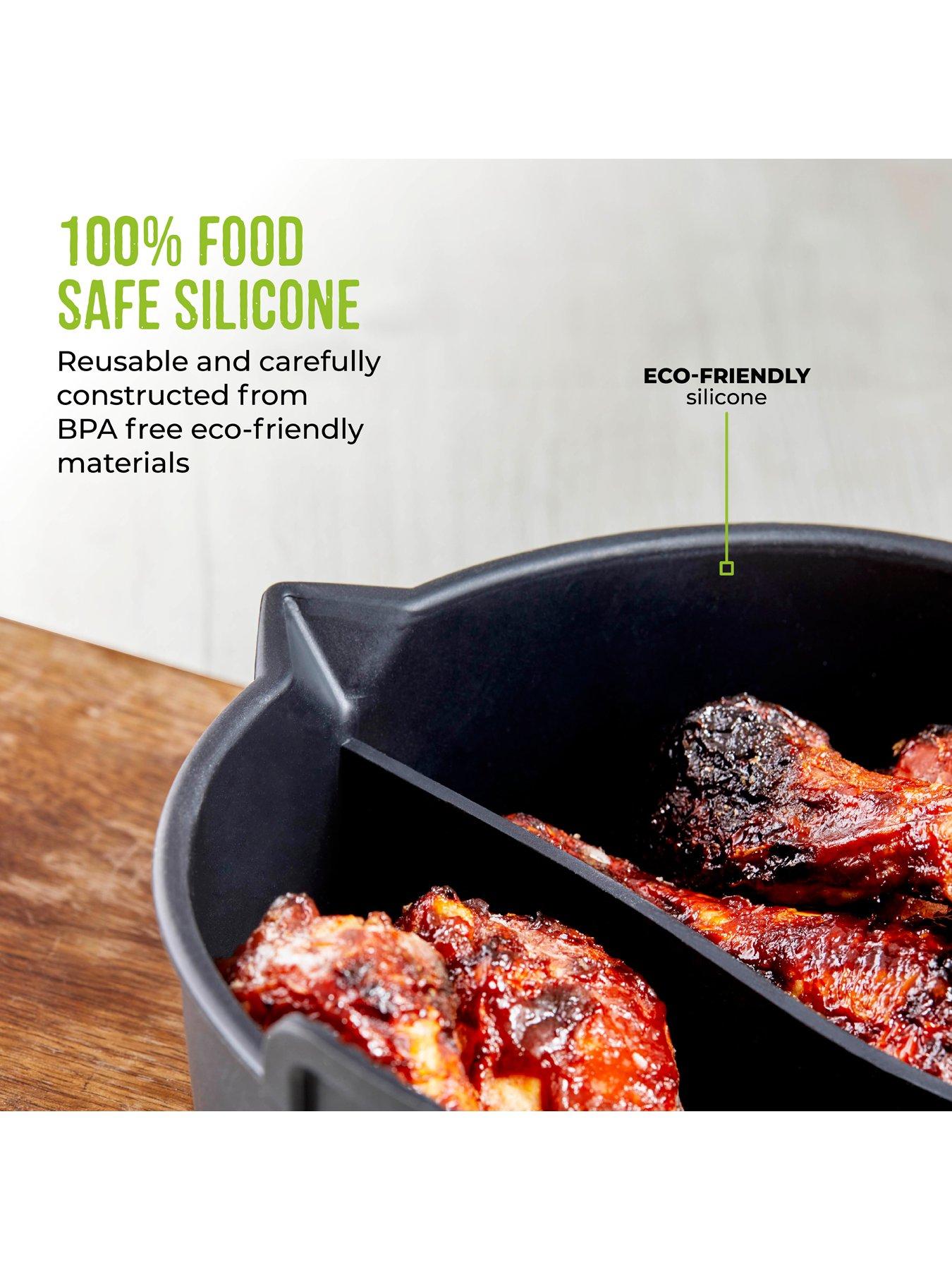 Image 5 of 7 of Tower Round Solid Air Fryer Tray With Divider