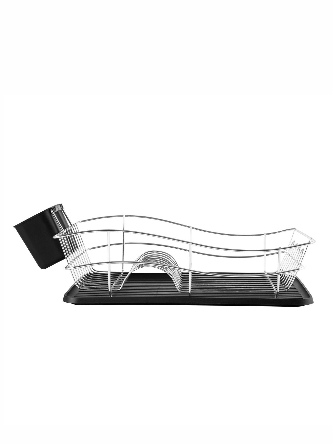Image 3 of 6 of Tower Dish Rack With Tray Black