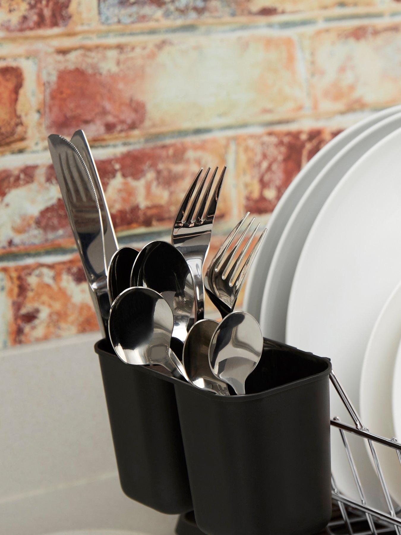 Image 4 of 6 of Tower Dish Rack With Tray Black