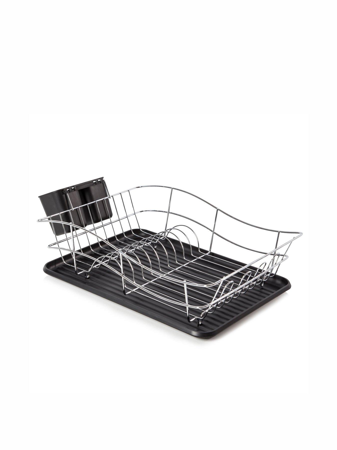 Image 5 of 6 of Tower Dish Rack With Tray Black