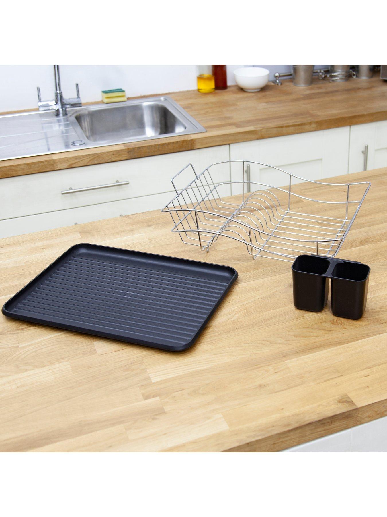 Image 6 of 6 of Tower Dish Rack With Tray Black