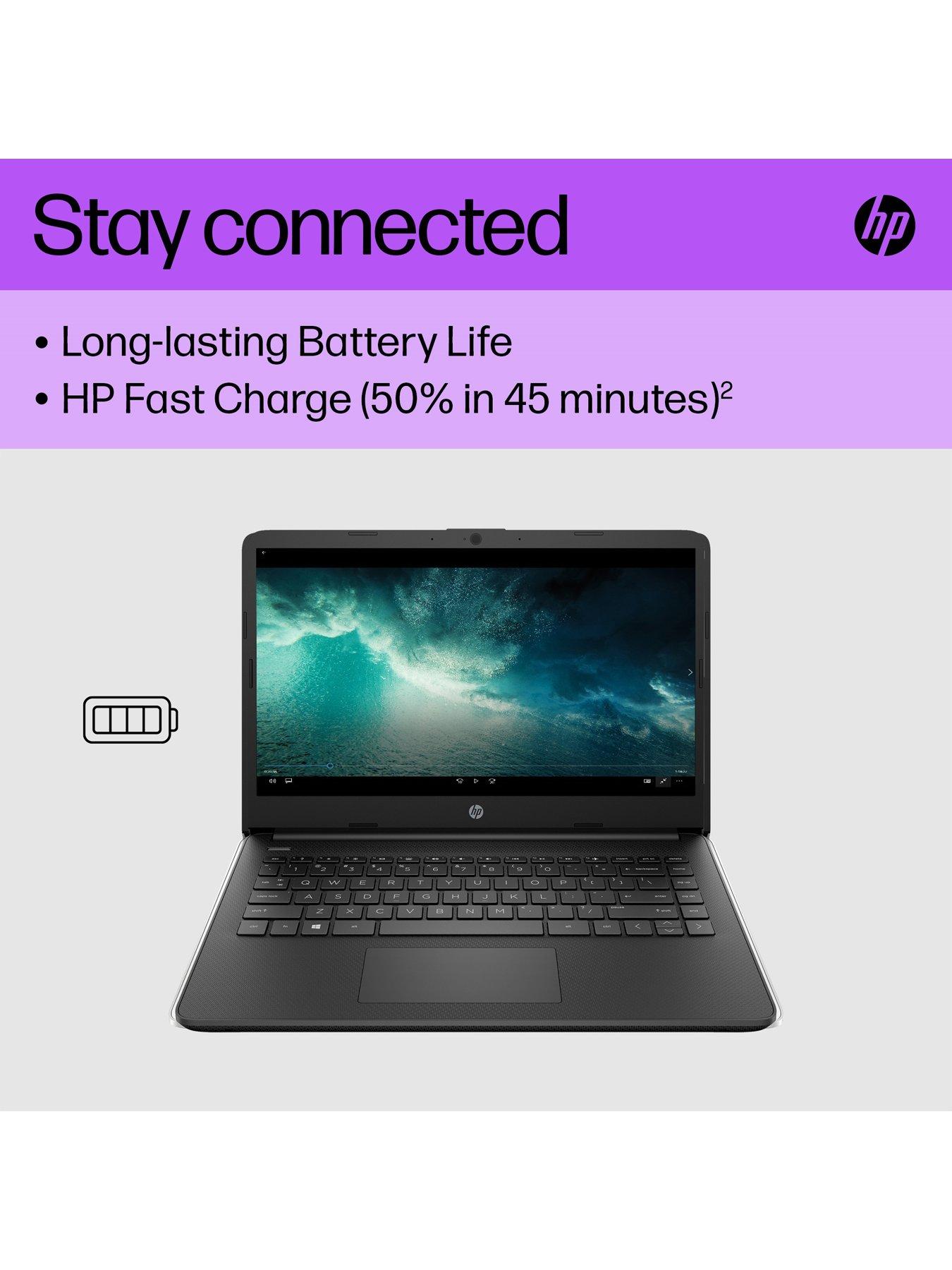 Image 6 of 8 of HP Laptop 14s-dq0011na with HP 150 mouse &amp; Prelude 15.6 Bag - 14in Full HD - Intel Pentium - 4GB RAM - 128GB SSD - Black