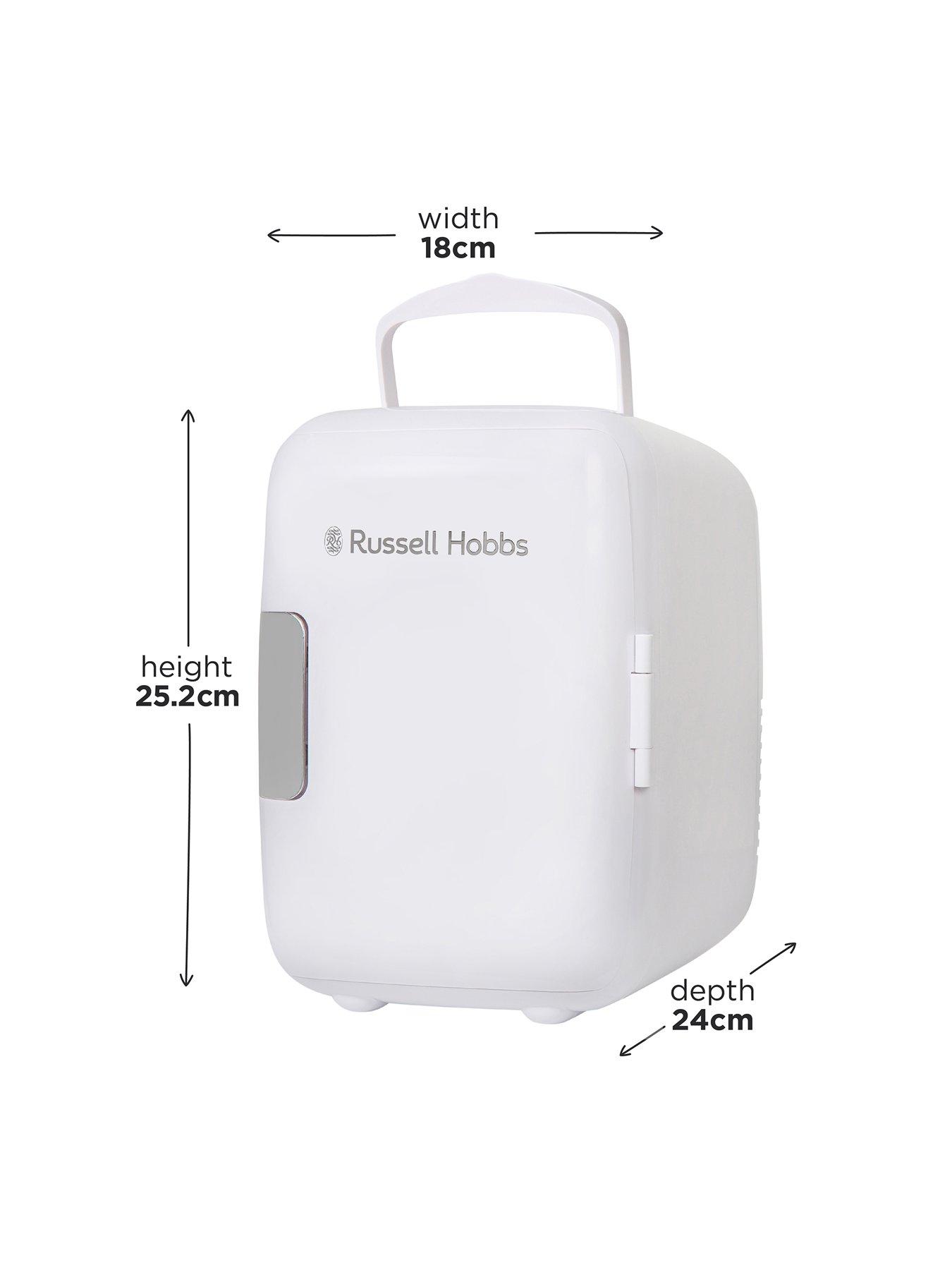 russell-hobbs-russell-hobbs-rh4clr1001-4l-mini-compact-cooler-for-drinks-and-cosmetics-retro-style-white-amp-chromestillFront