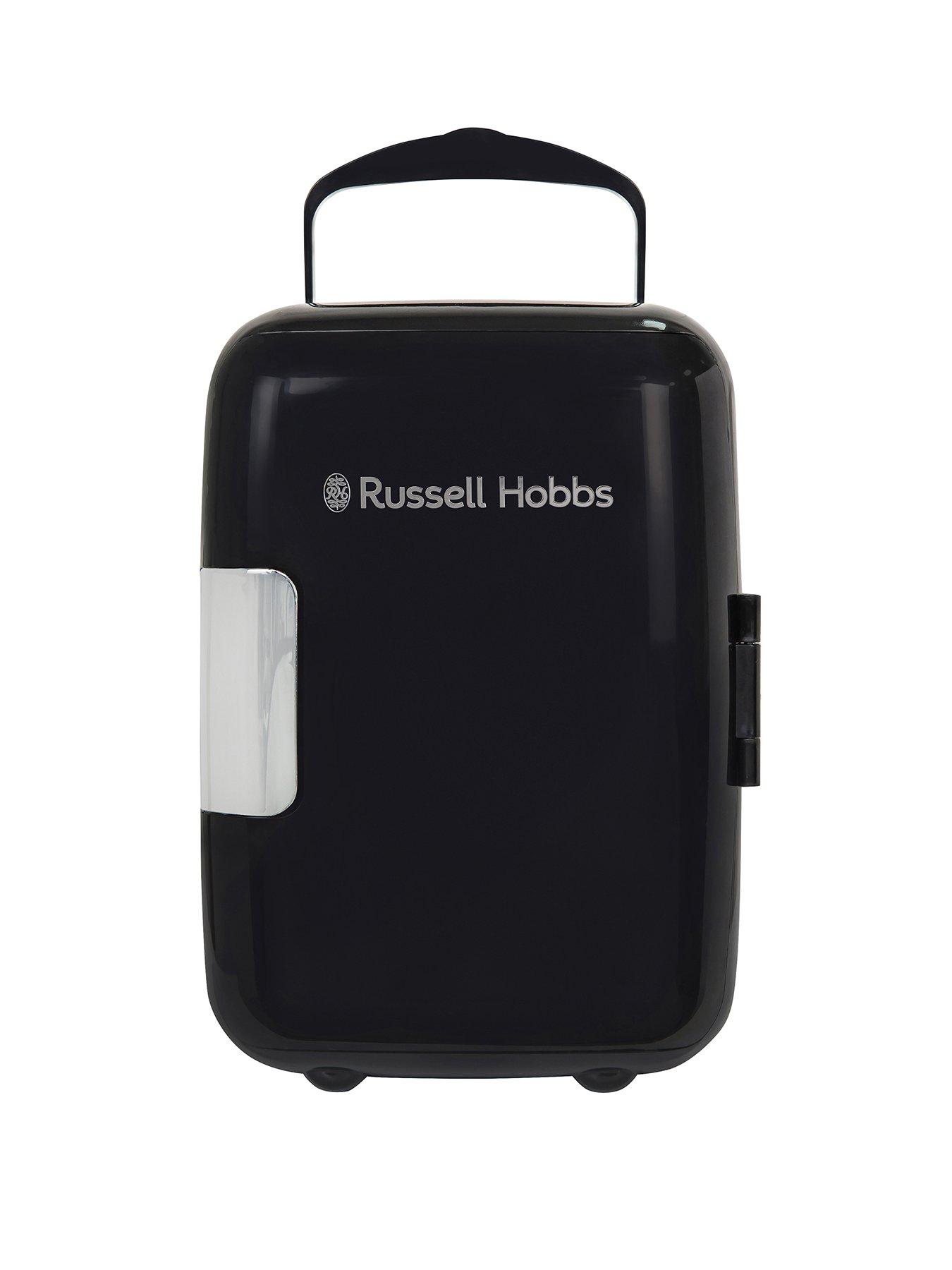 russell-hobbs-russell-hobbs-rh4clr1001b-4l-mini-compact-cooler-for-drinks-and-cosmetics-retro-style-black-amp-chrome