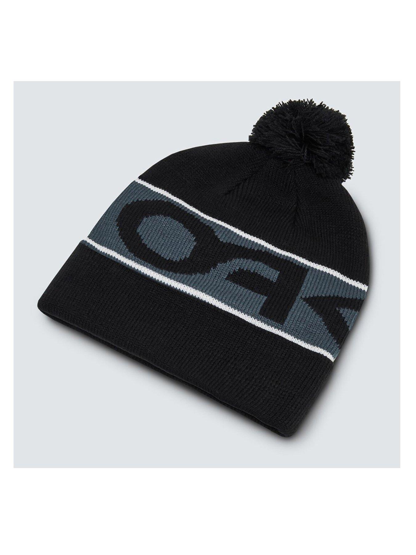 oakley-mens-factory-cuff-beanie-blackfront