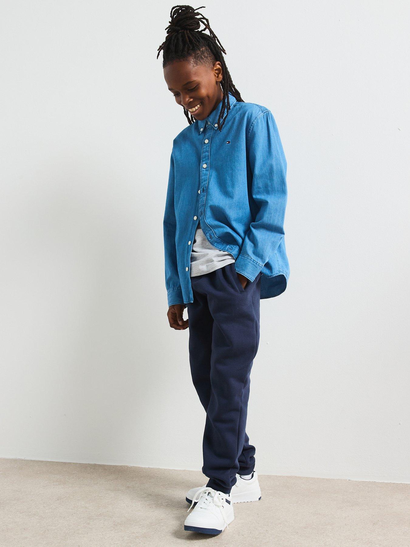 tommy-hilfiger-boys-denim-chambray-long-sleeve-shirt-blue