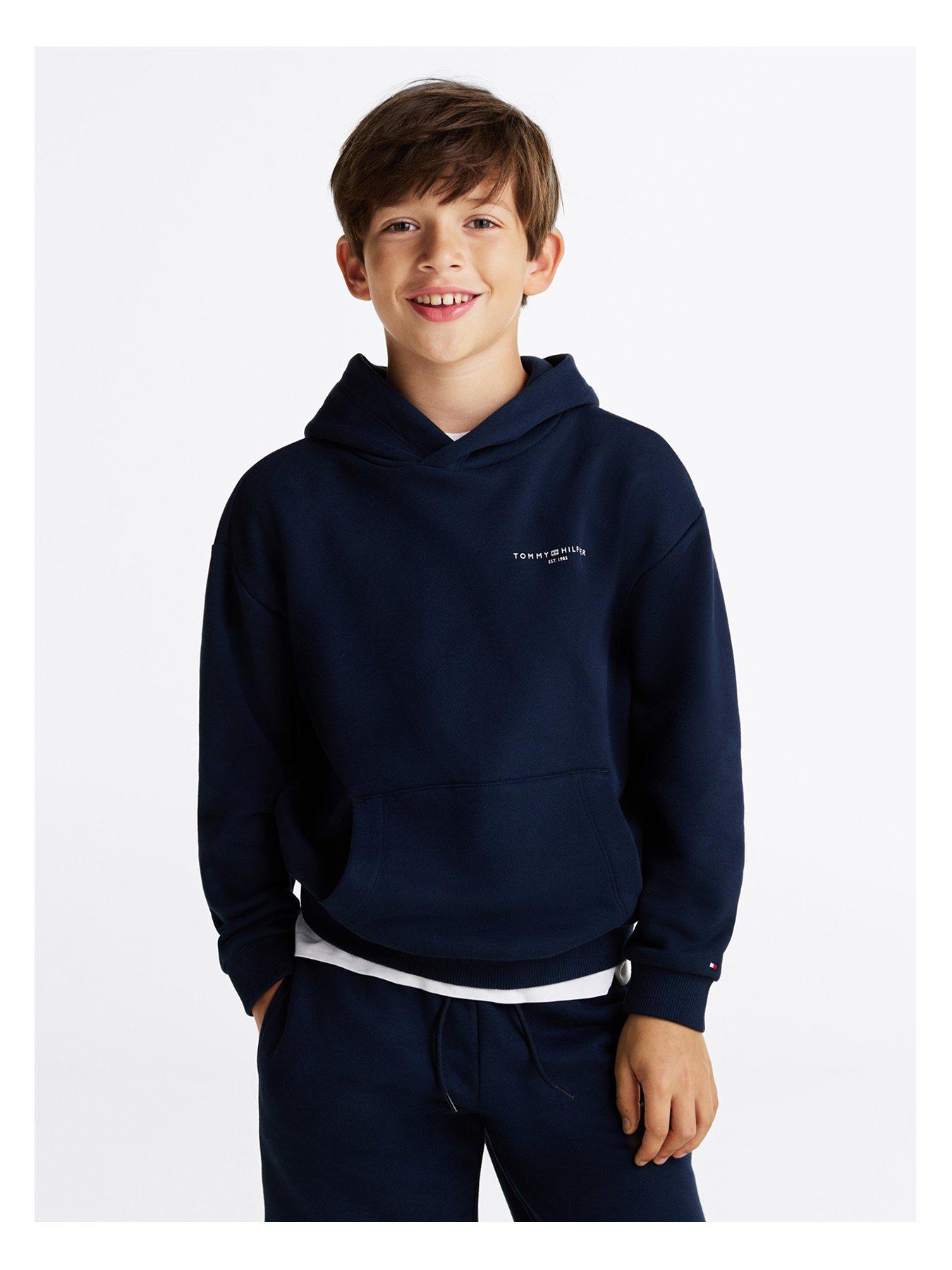 Tommy Hilfiger Kids Mini Corp Logo Hoodie - Navy