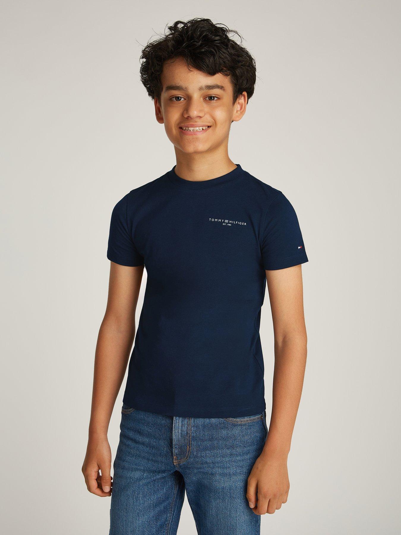 tommy-hilfiger-kids-mini-corp-logo-short-sleeve-t-shirt-navy