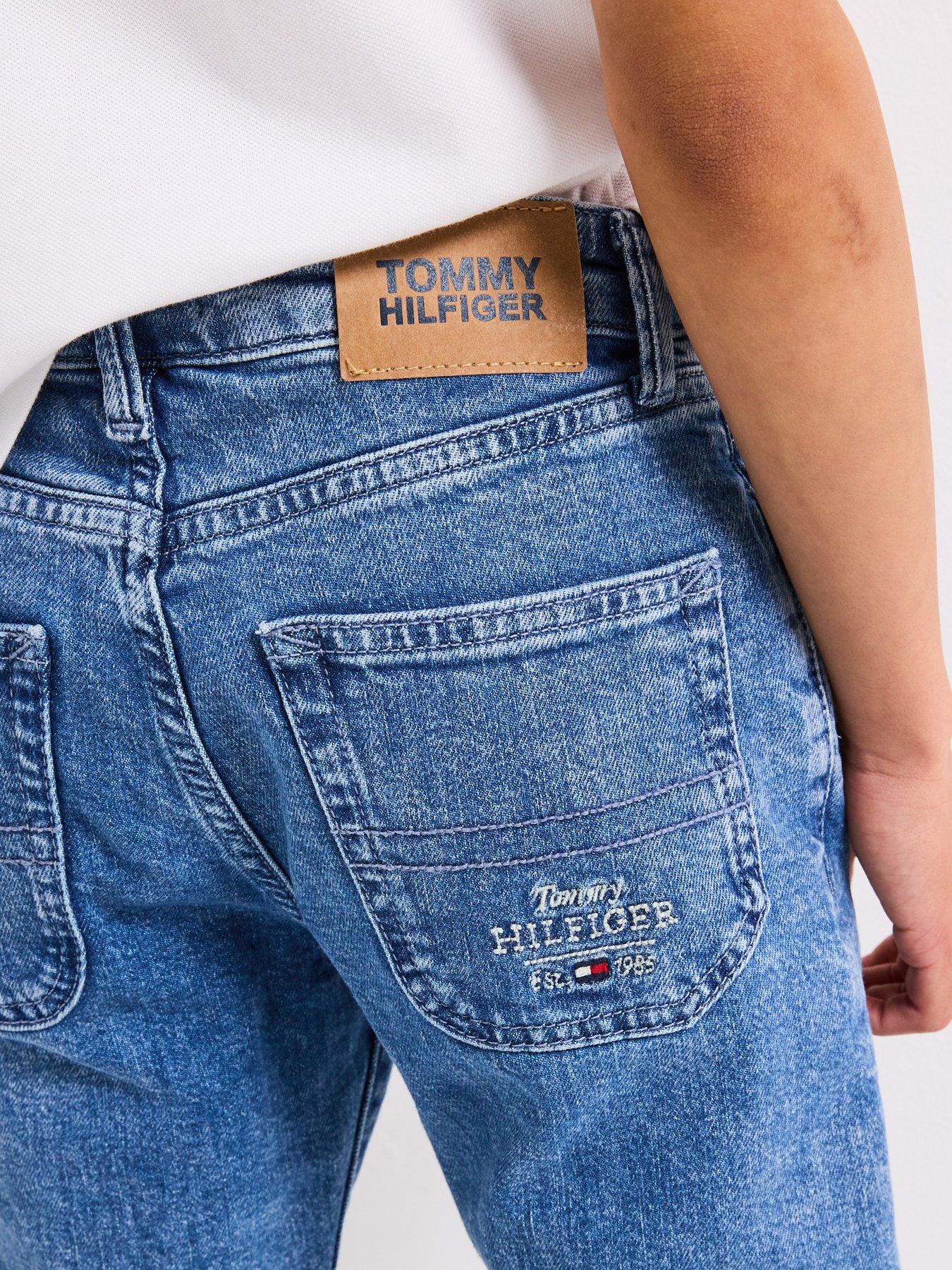 Image 2 of 6 of Tommy Hilfiger Boys Modern Straight Salt&pepper Jeans - Blue