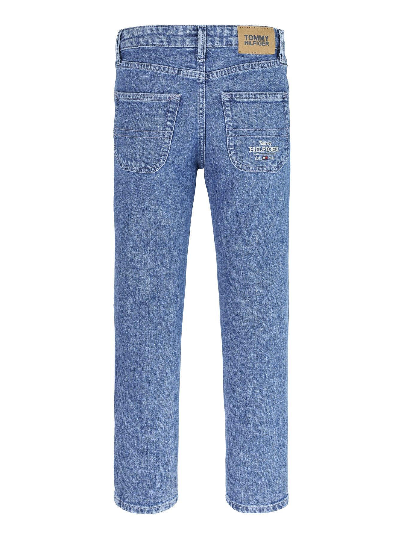 Image 6 of 6 of Tommy Hilfiger Boys Modern Straight Salt&pepper Jeans - Blue