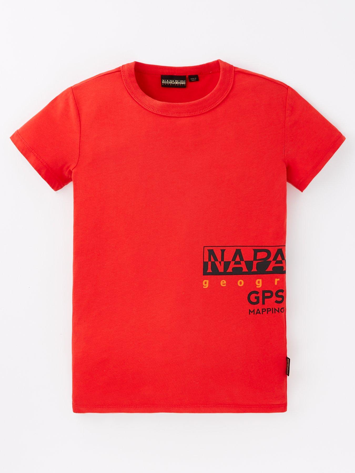 napapijri-kids-eiger-short-sleeve-t-shirt-red