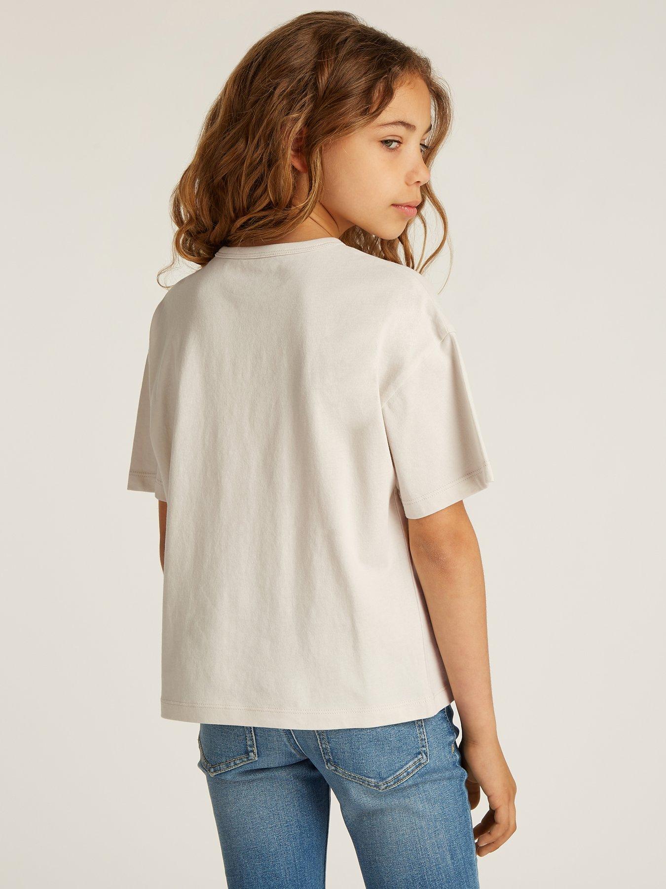 calvin-klein-jeans-girls-monogram-flock-boxy-short-sleeve-t-shirt-beigestillFront