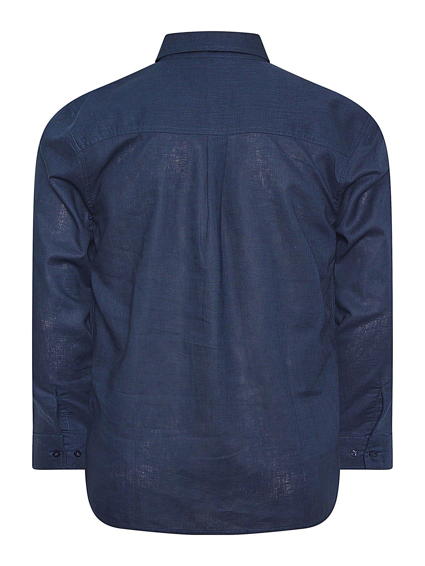 badrhino-badrhino-premium-ls-linen-shirt-navystillFront