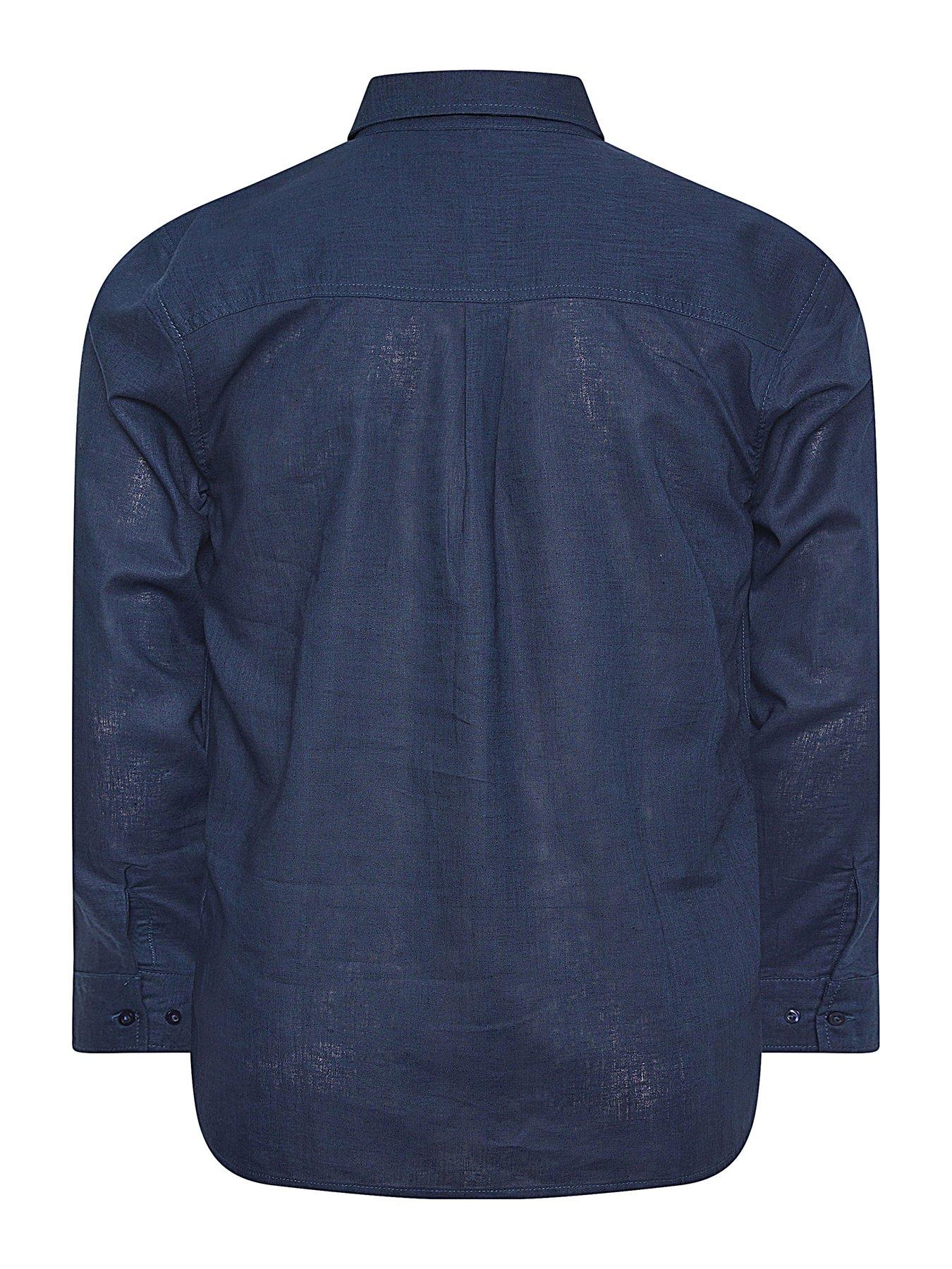 Image 2 of 3 of BadRhino Badrhino Premium Ls Linen Shirt - Navy