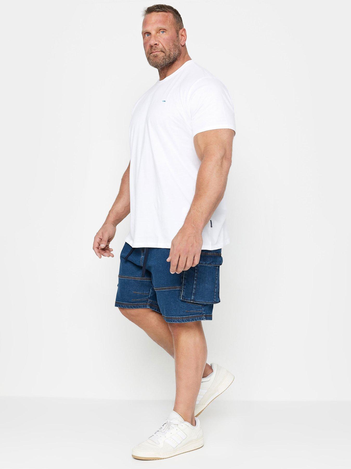 badrhino-badrhino-ribbed-waist-denim-shorts-mid-washback