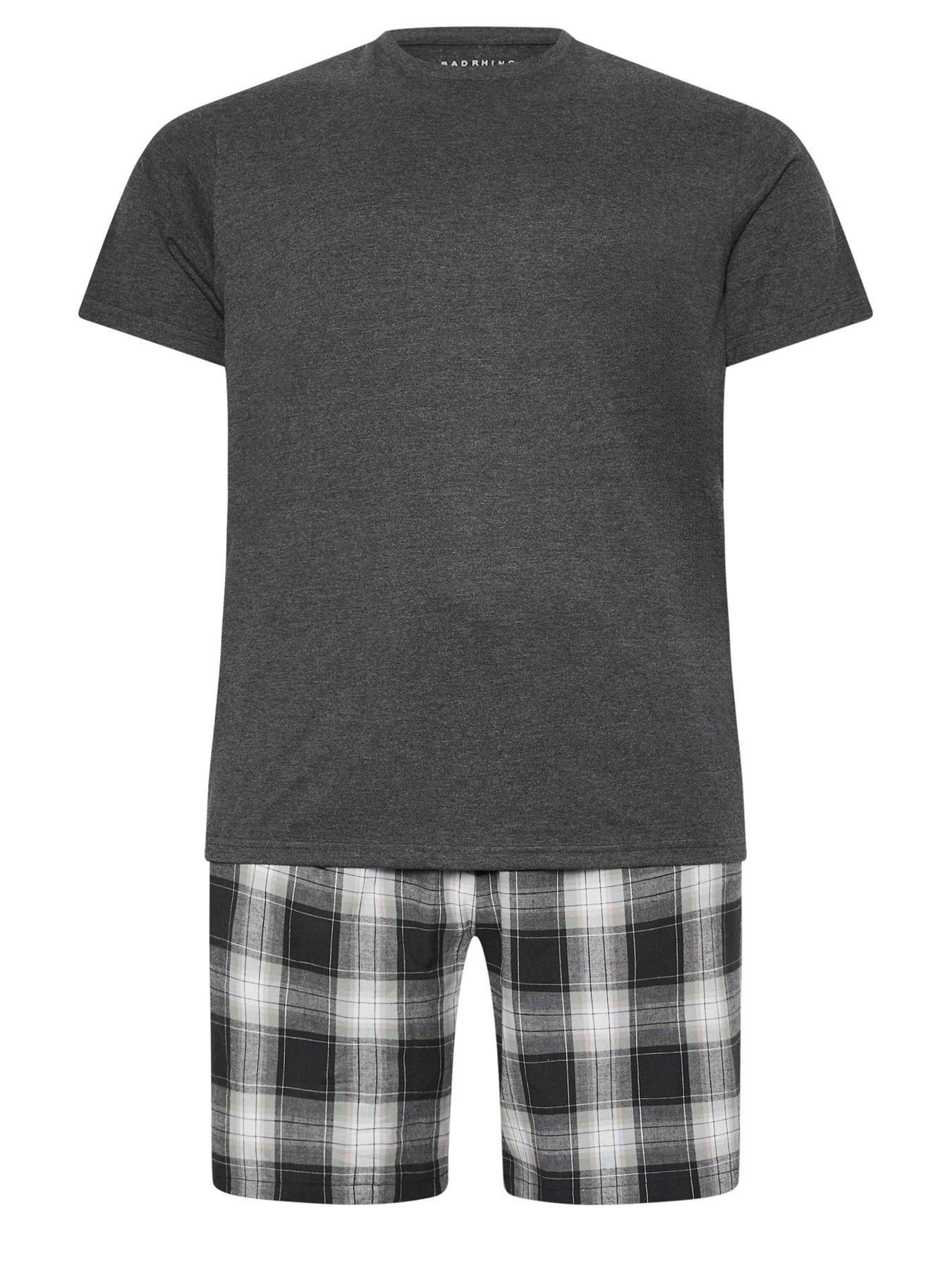 badrhino-badrhino-woven-short-and-jersey-pyjama-set-blackback