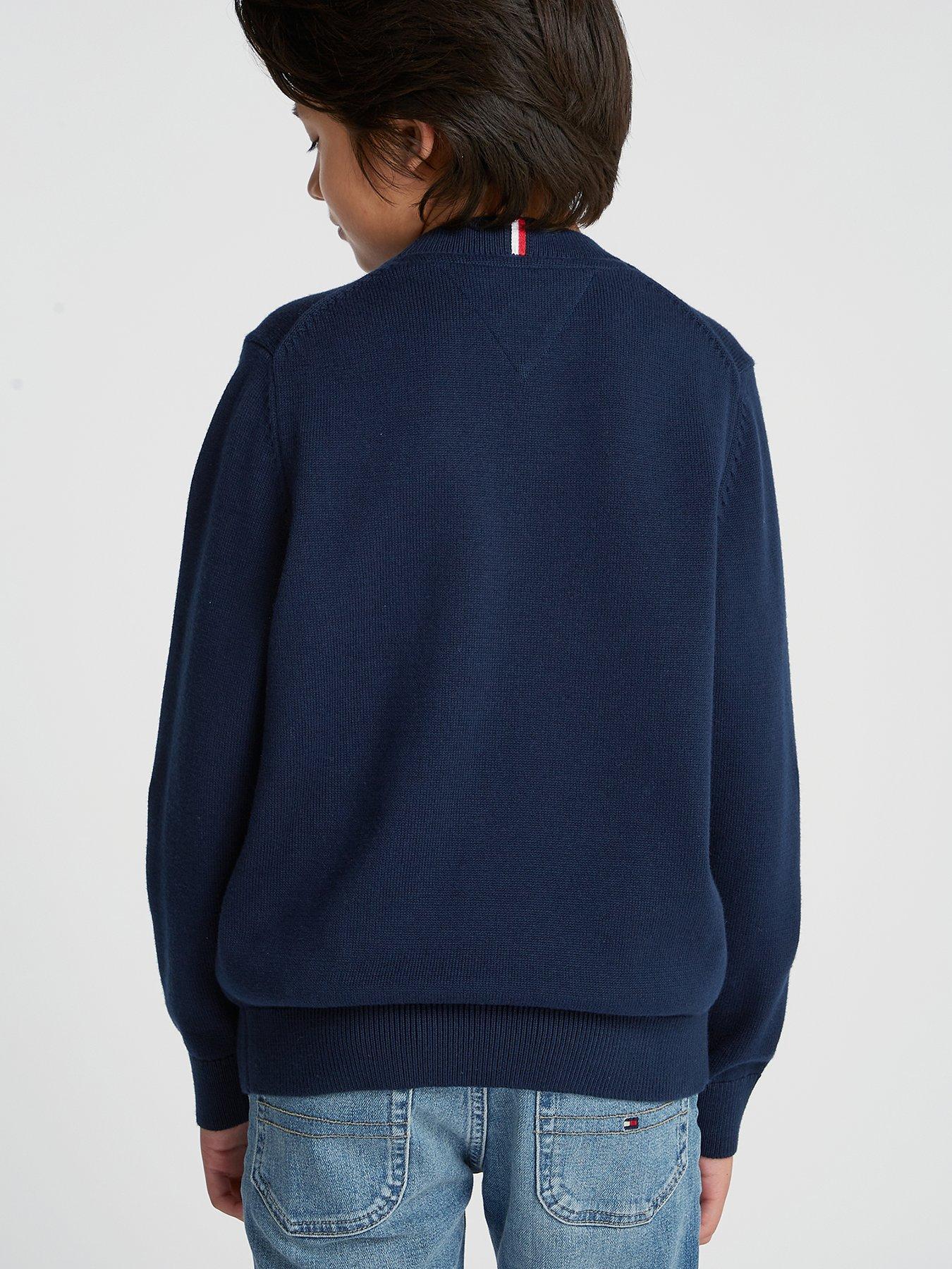 Image 2 of 4 of Tommy Hilfiger Boys Monotype 1985 Sweater - Navy