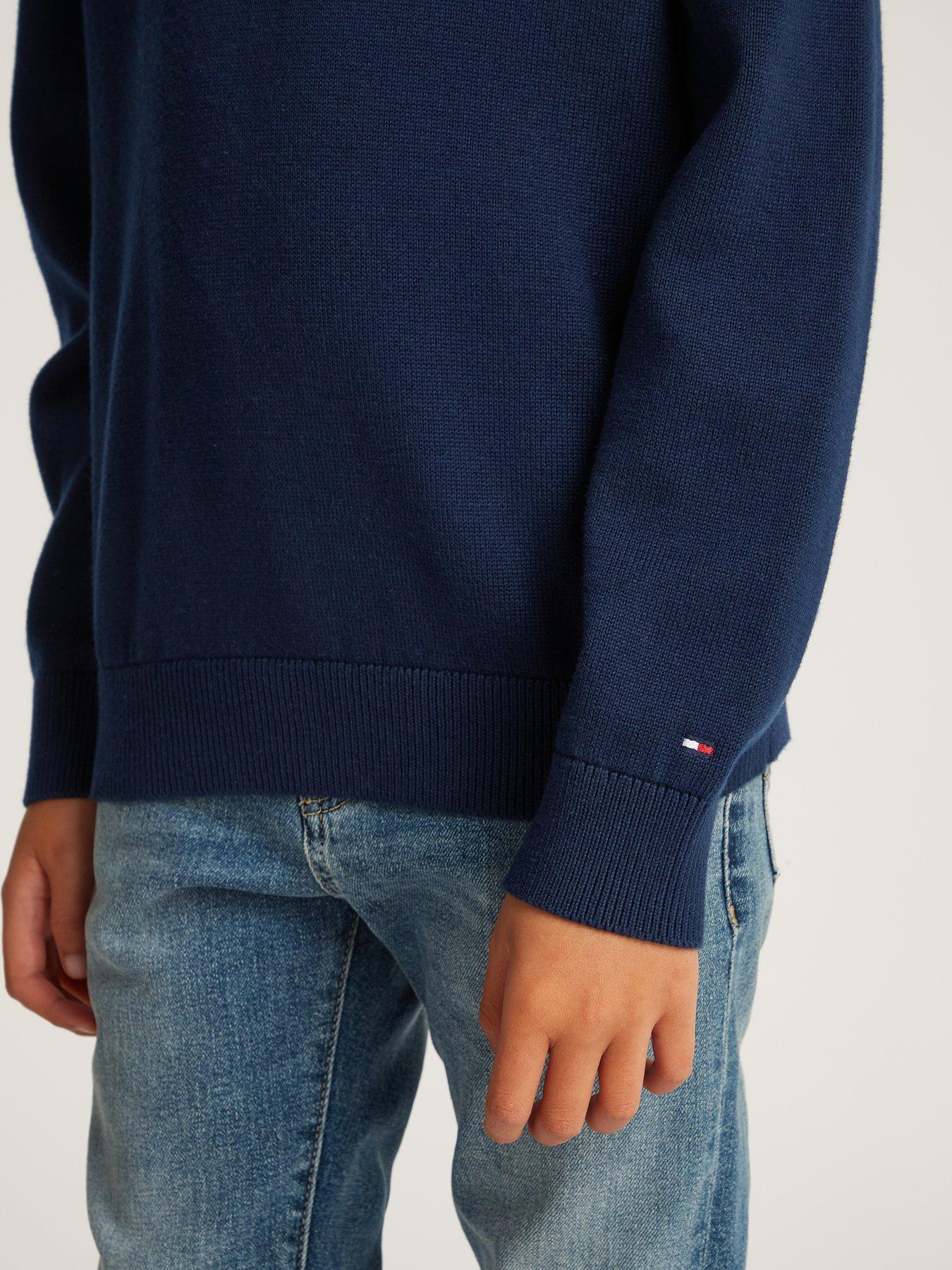 Image 3 of 4 of Tommy Hilfiger Boys Monotype 1985 Sweater - Navy