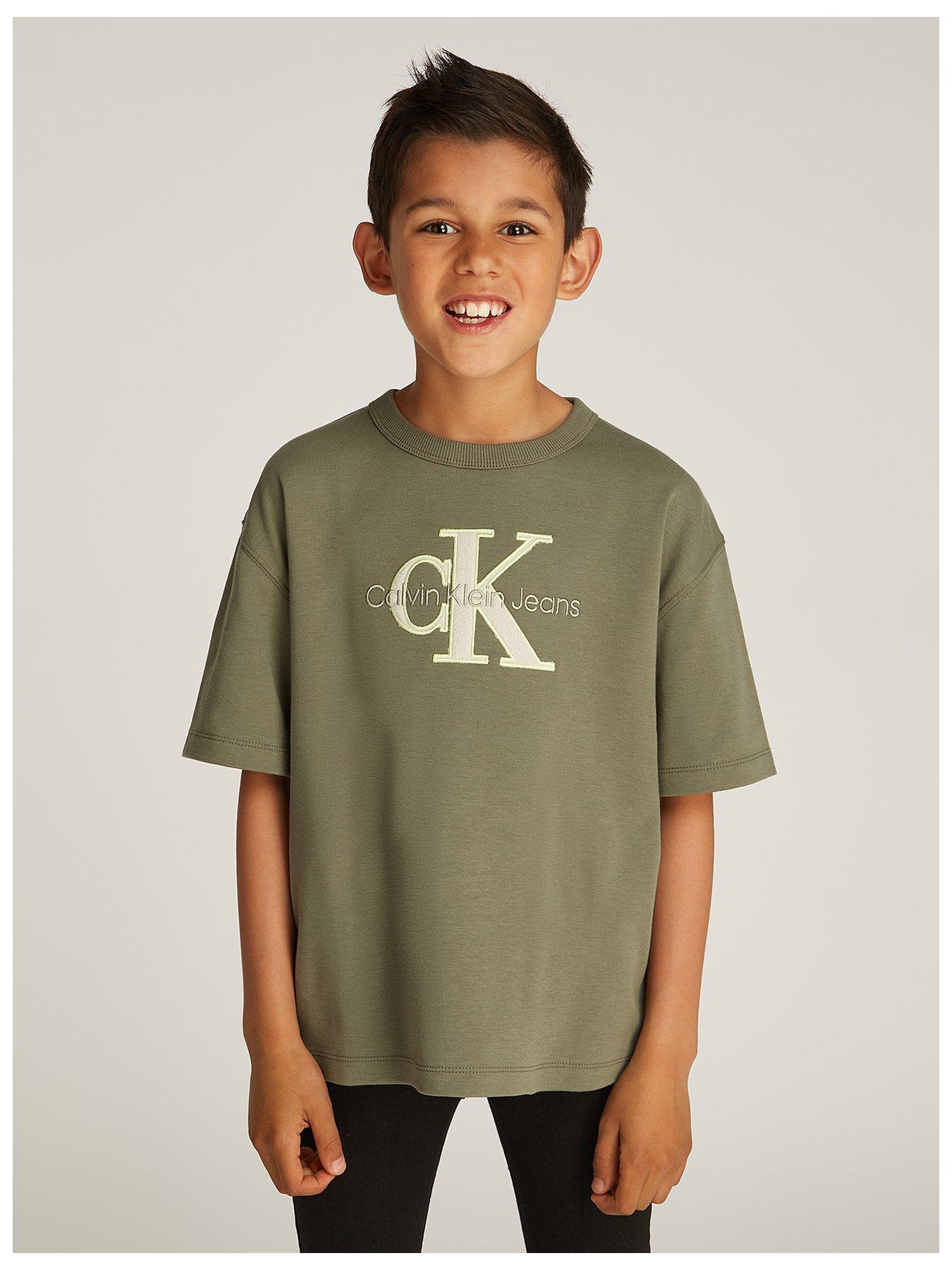 calvin-klein-jeans-boys-outlined-fleece-mono-t-shirt-khaki