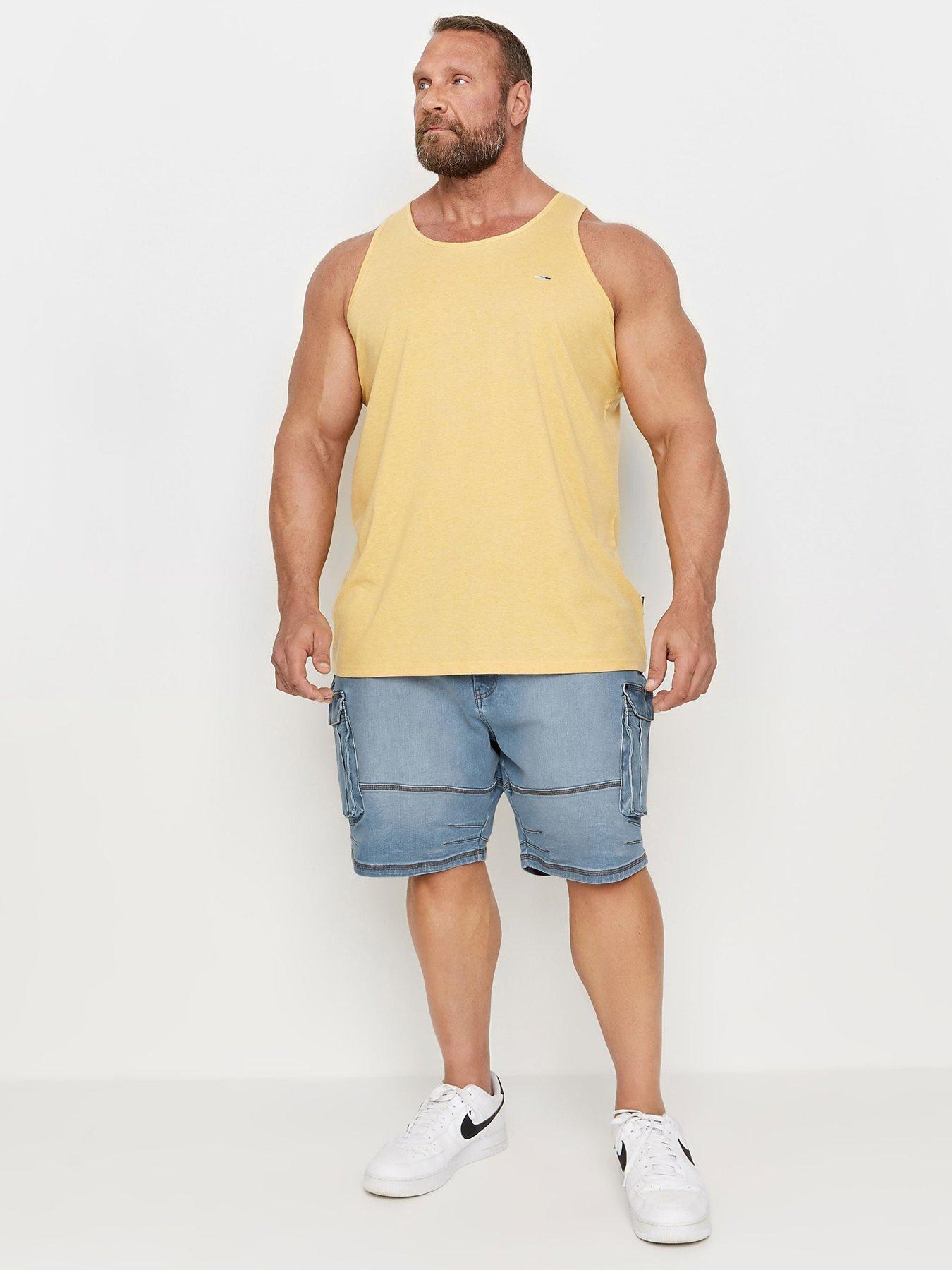 badrhino-badrhino-ribbed-waist-denim-shorts-light-washback